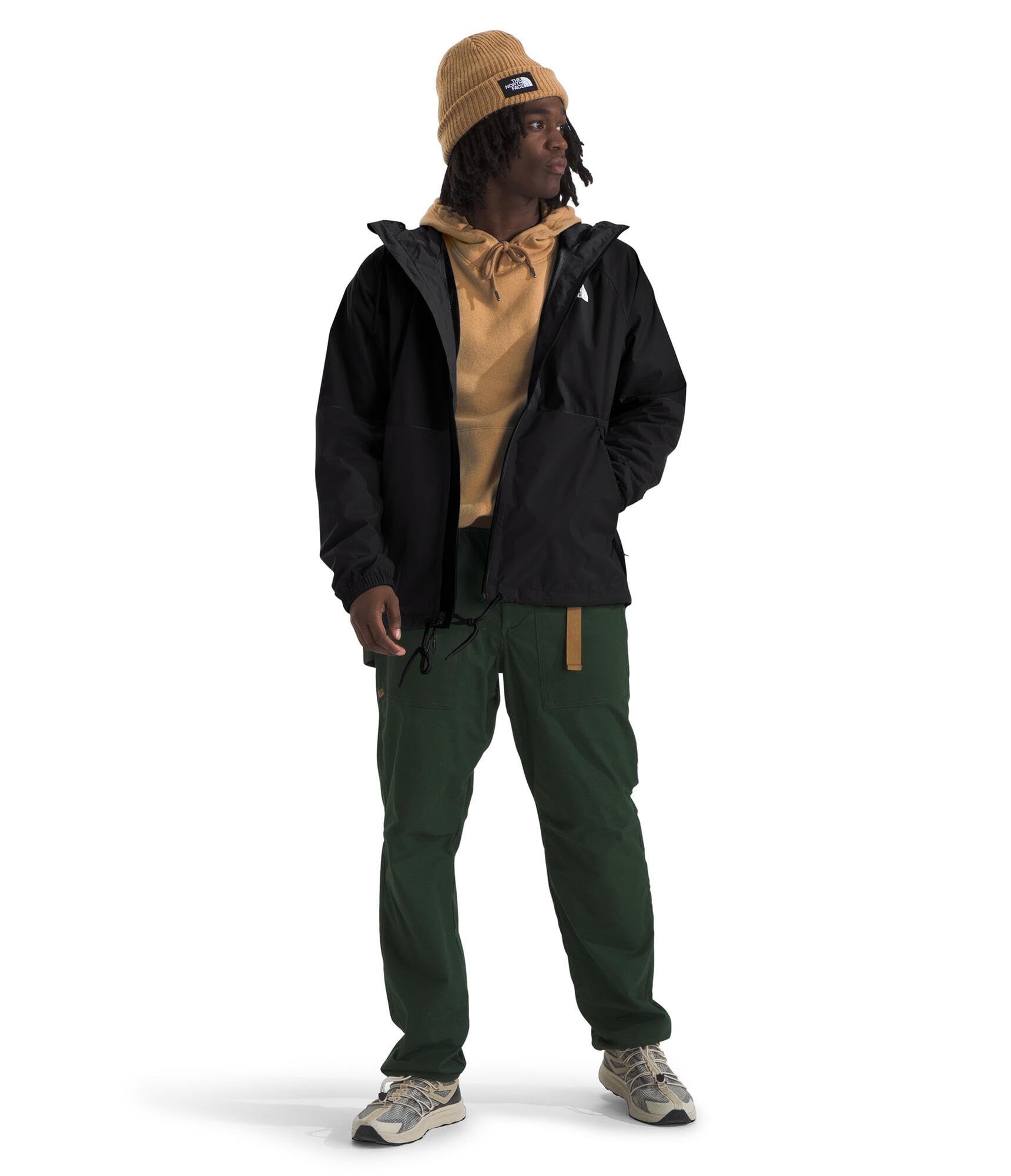 THE NORTH FACE Men's Waterproof Antora Rain Jacket Hoodie - PFAS Free, Lightweight Windbreaker for Hiking, Camping & Outdoor Activities (Regular & Big & Tall Sizes)