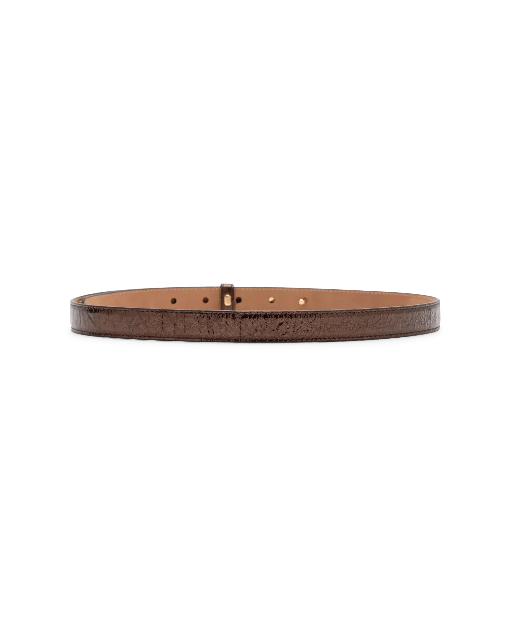 O'Lock Crinkle Brown Thin Belt for Women - Stylish & Adjustable Waist Belt for Jeans, Pants & Dresses | Perfect for Casual & Office Wear