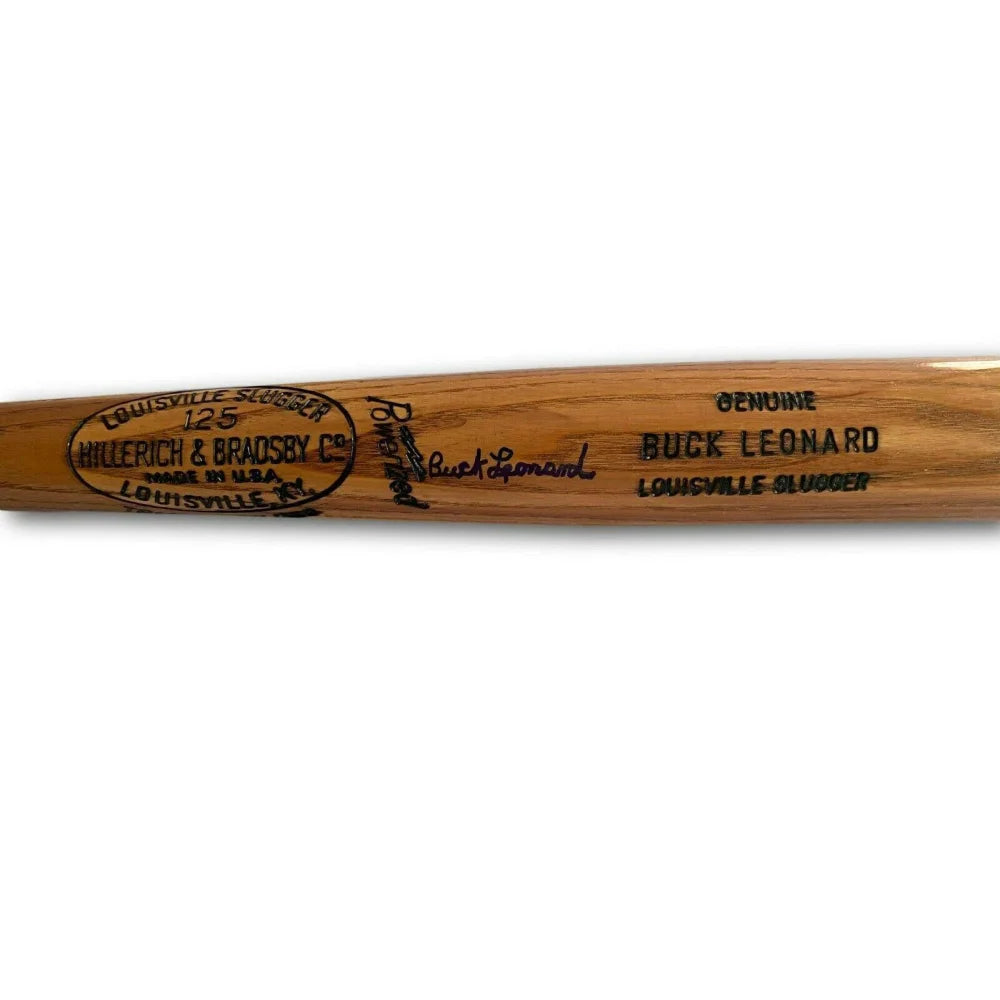 Buck Leonard Autographed Louisville Slugger Baseball Bat - JSA Certified COA - Homestead Grays Memorabilia - Perfect for Sports Collectors and Baseball Fans Display