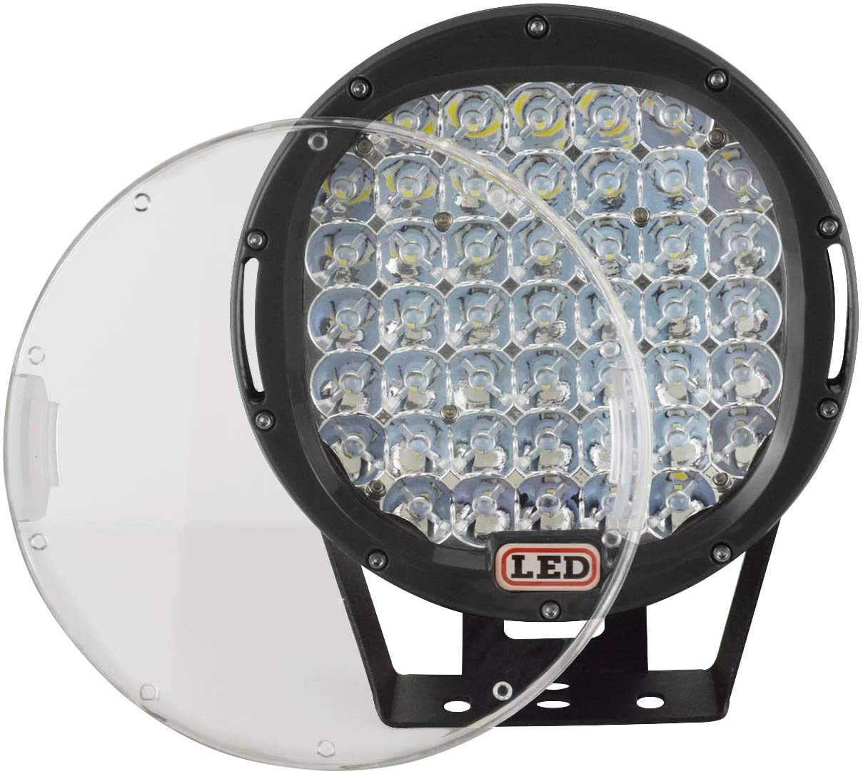 2-Pack 225W 9 Inch LED Work Light Bar - Waterproof Spot Beam Off-Road Lights for Trucks, Boats, Cars, ATV, UTV, SUV (12V/24V) - Perfect for Night Driving, Foggy Conditions & Off-Road Adventures