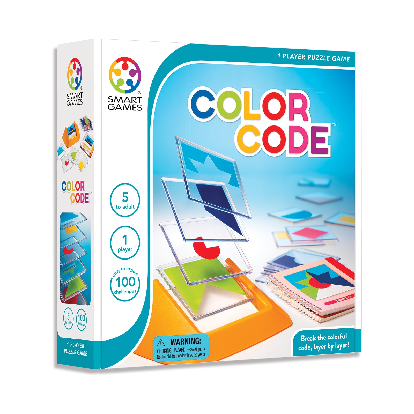 Color Code Visual Perception Stacking Puzzle Game - Brain Teaser for Kids & Adults - Perfect for Family Game Night & Classroom Learning Activities