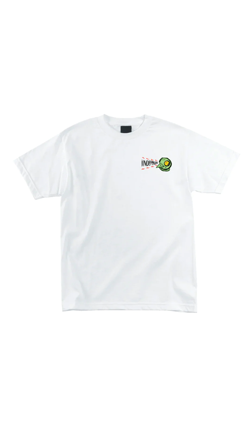 Hawk Graphic Print Men's T-Shirt - White Cotton Casual Tee for Streetwear & Everyday Outfits