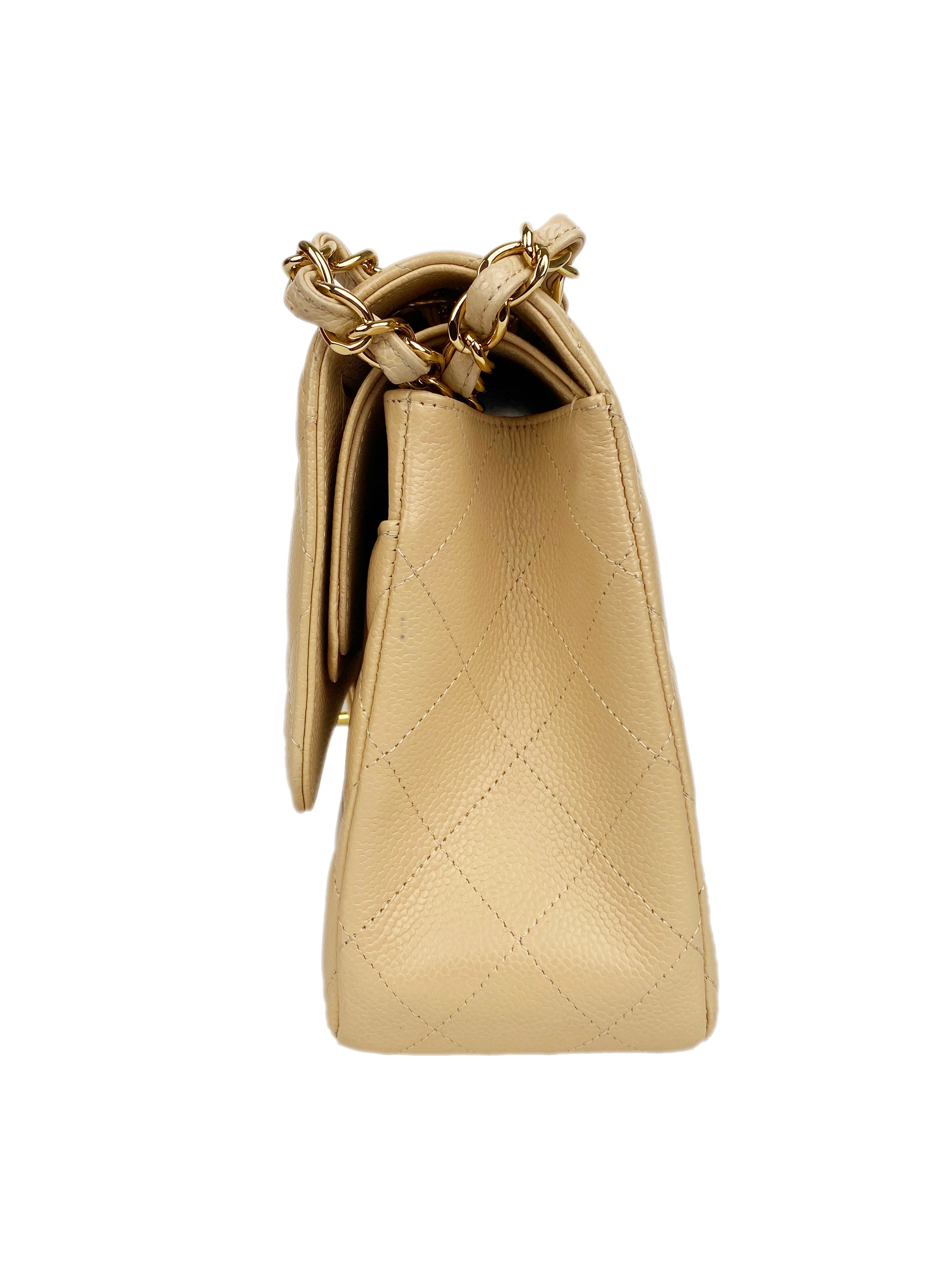Chanel Nude Jumbo Classic Flap Bag - Luxury Leather Shoulder Bag for Women | Perfect for Evening Events, Parties & Special Occasions