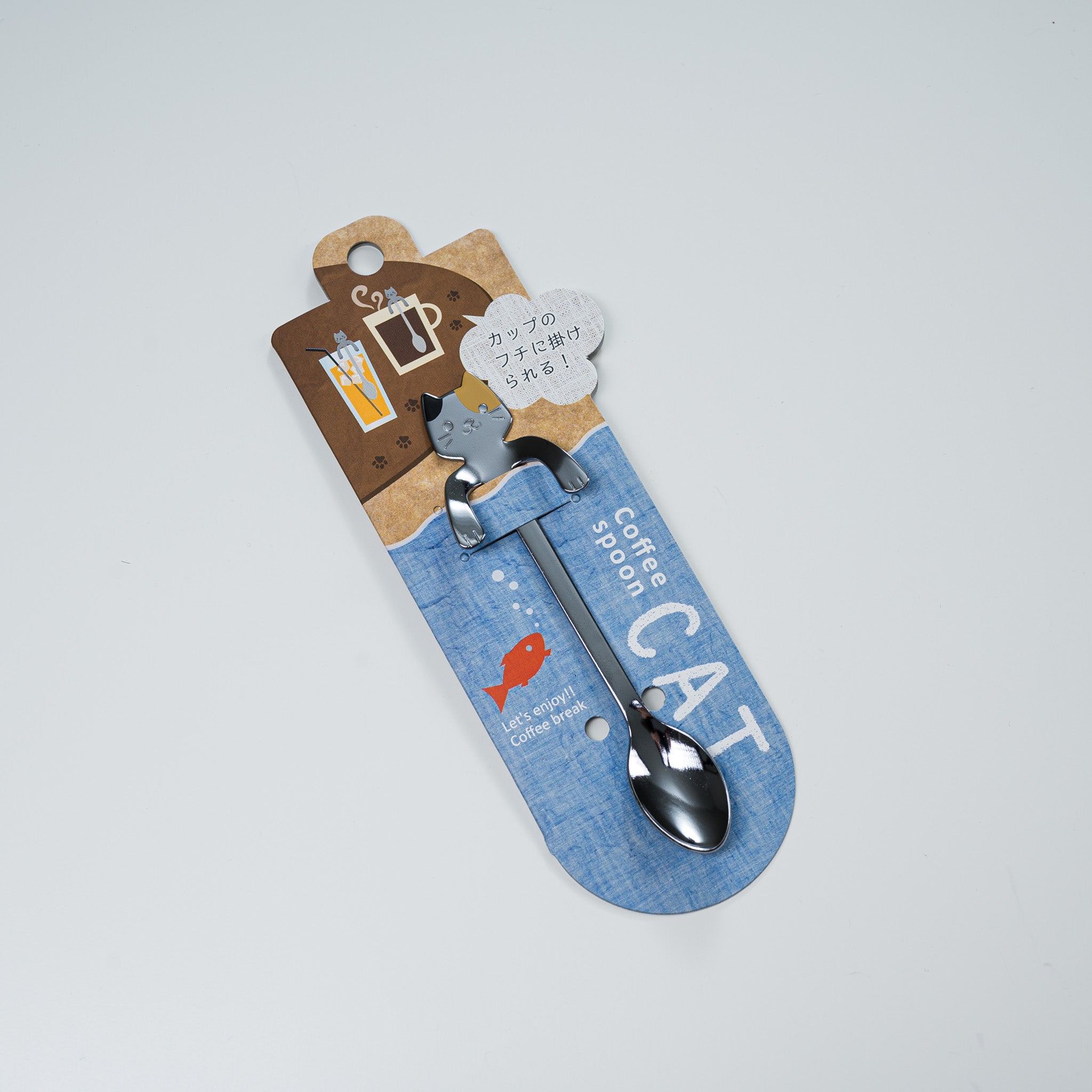 Tsubame Sanjo Cat Coffee Spoon - 3 Stylish Designs - Premium Japanese Stainless Steel Cutlery - Perfect for Coffee, Tea, and Desserts