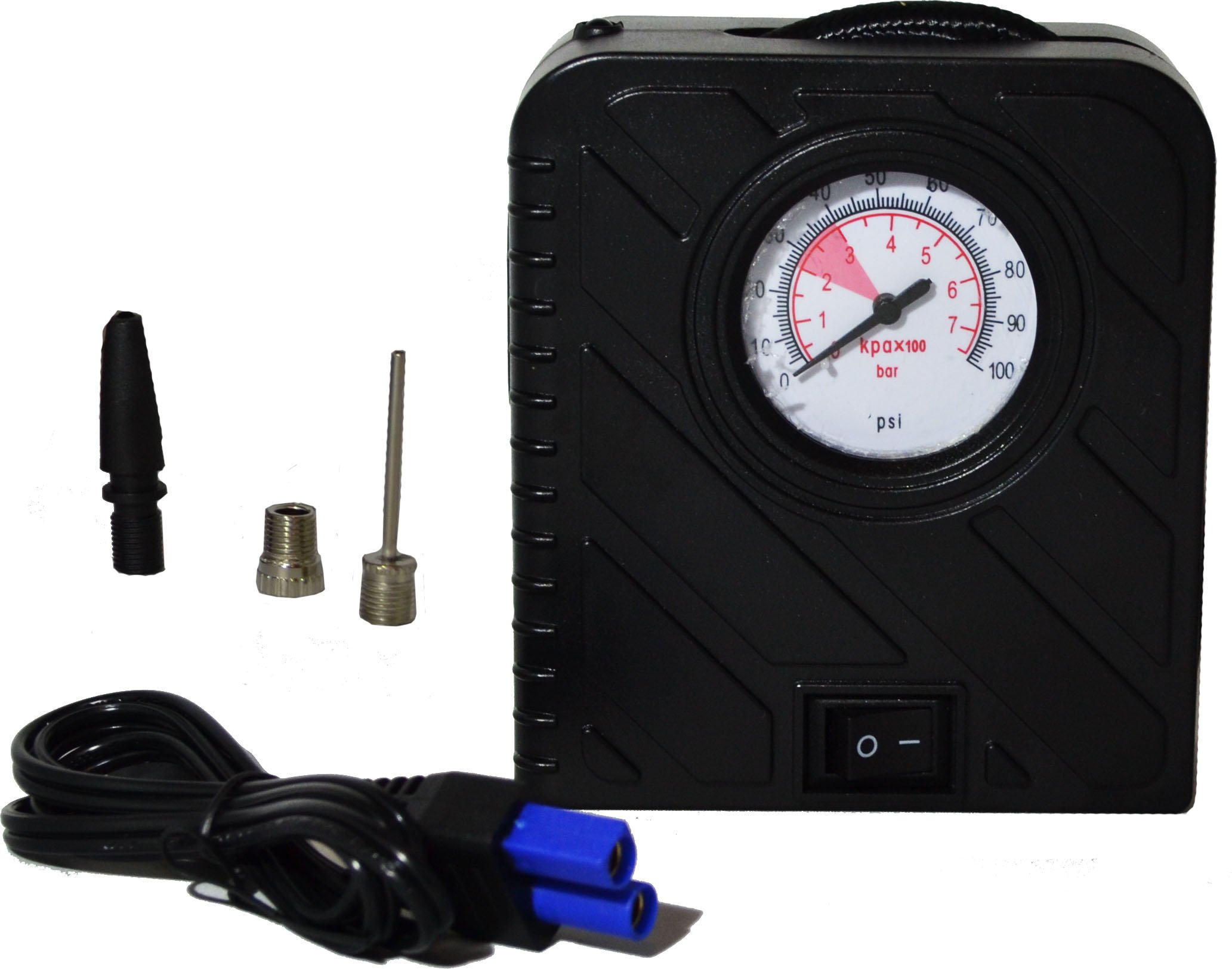 POD PODX-AC Portable Air Compressor - 12V DC Tire Inflator for Cars, Trucks & Bikes - Fast Inflation with Digital Gauge - Perfect for Road Trips, Camping & Emergency Use