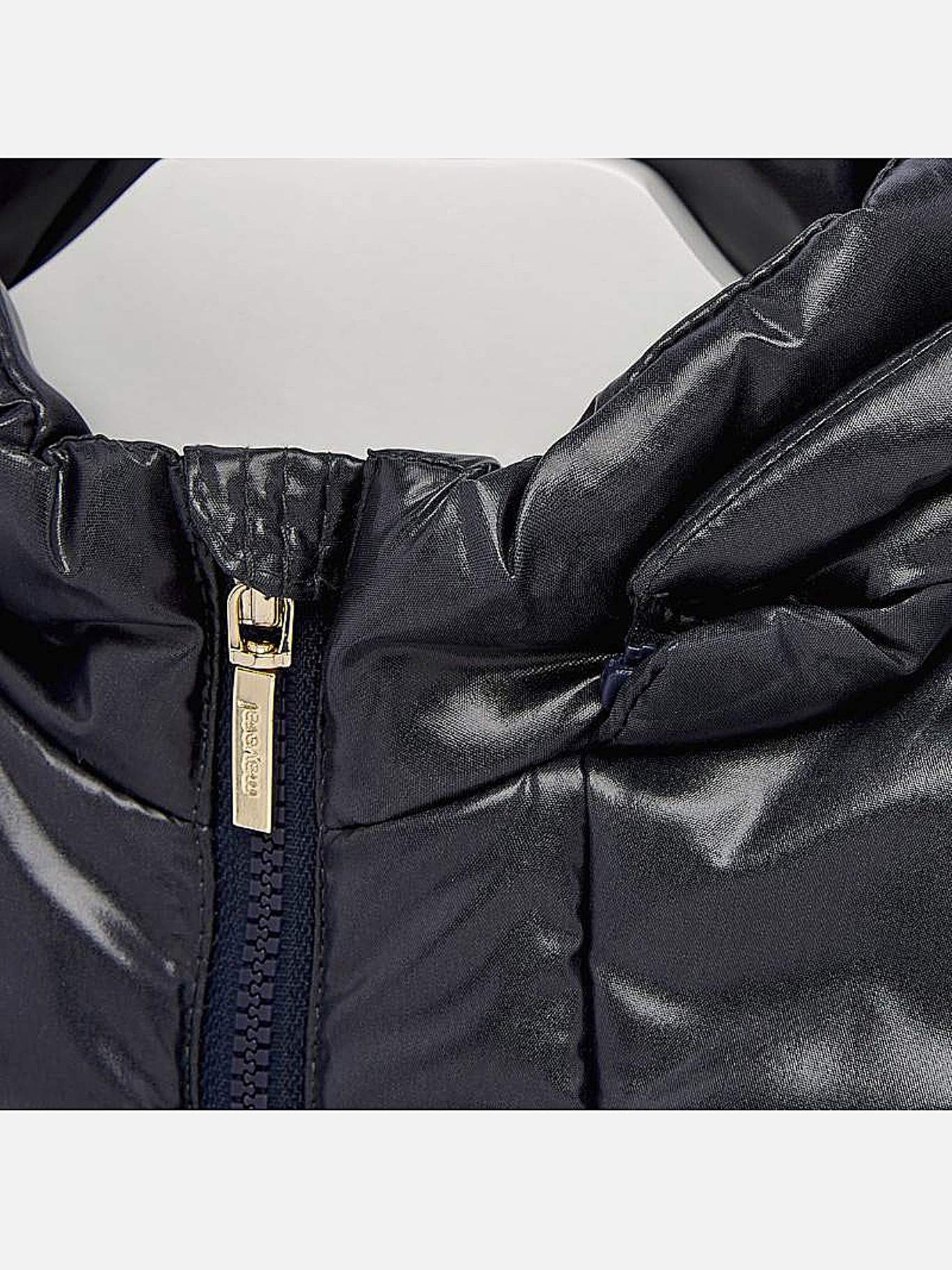 Mayoral Navy Blue Long Coat for Baby Girls - 2435 - Warm Winter Outerwear for Infants & Toddlers - Perfect for Cold Weather, Holidays & Special Occasions