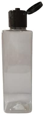 12 Pack 100ml Refillable Travel Size Clear Square Plastic Bottles - Leak Proof Squeeze Containers for Toiletries, Shampoo, Lotion & Cosmetics | Perfect for Travel, Gym, Camping & Home Use