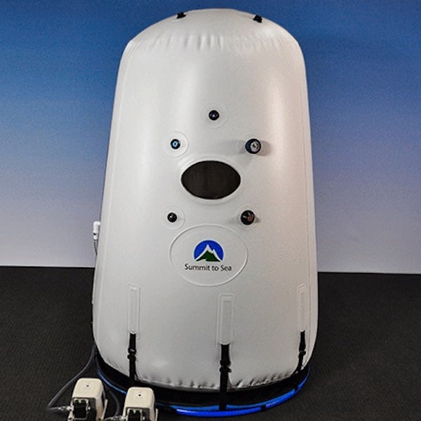 Summit To Sea The Grand Dive Vertical Hyperbaric Chamber - Portable Oxygen Therapy for Scuba Diving Recovery & Altitude Sickness Relief | Perfect for Athletes, Divers and High-Altitude Travelers