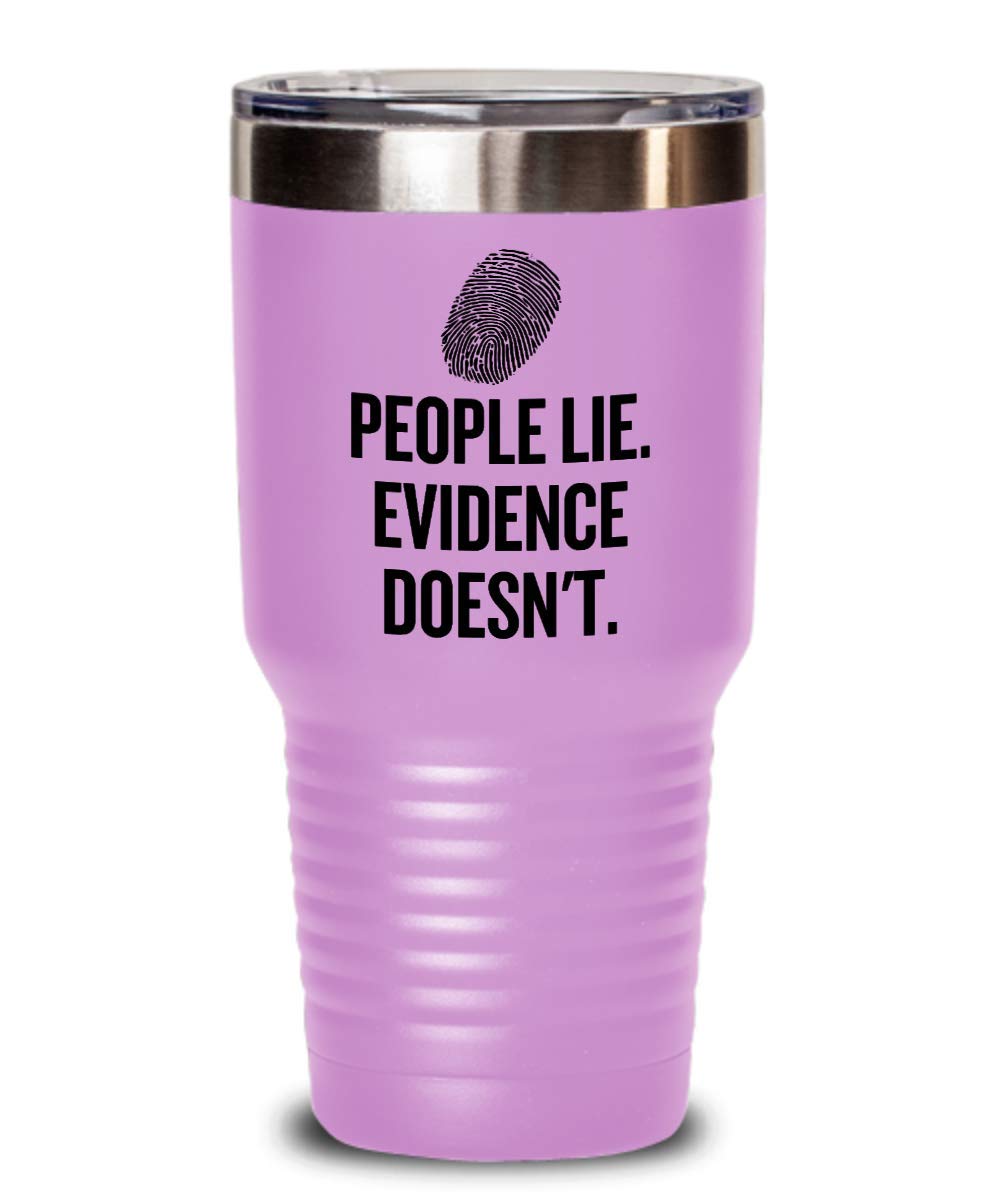 Crime Lab Tumbler - Stainless Steel Insulated Forensic Science Mug - Perfect CSI Gift for Crime Scene Investigators & Forensic Techs - Great for Labs, Offices & Crime Scene Work
