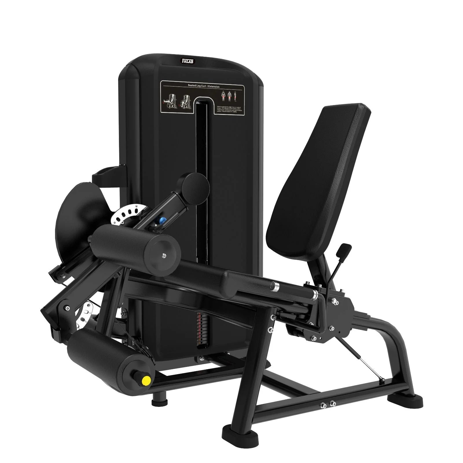 FITLAB Seated Dual Leg Curl and Extension Machine for Home Gym - Strength Training Equipment for Thighs, Hamstrings & Glutes | Perfect for Leg Workouts, Physical Therapy & Fitness Enthusiasts