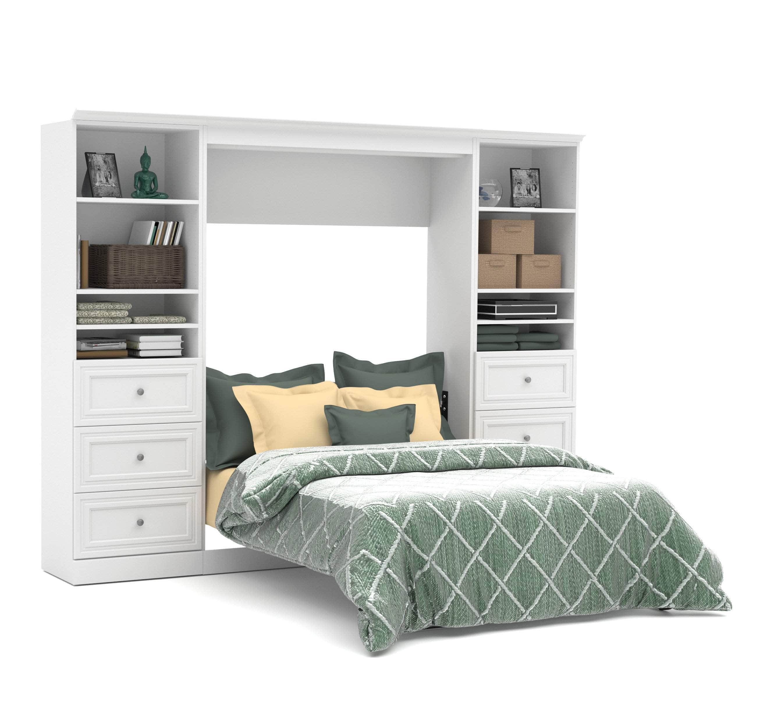 Space-Saving Full Murphy Wall Bed with 2 Storage Drawers (109