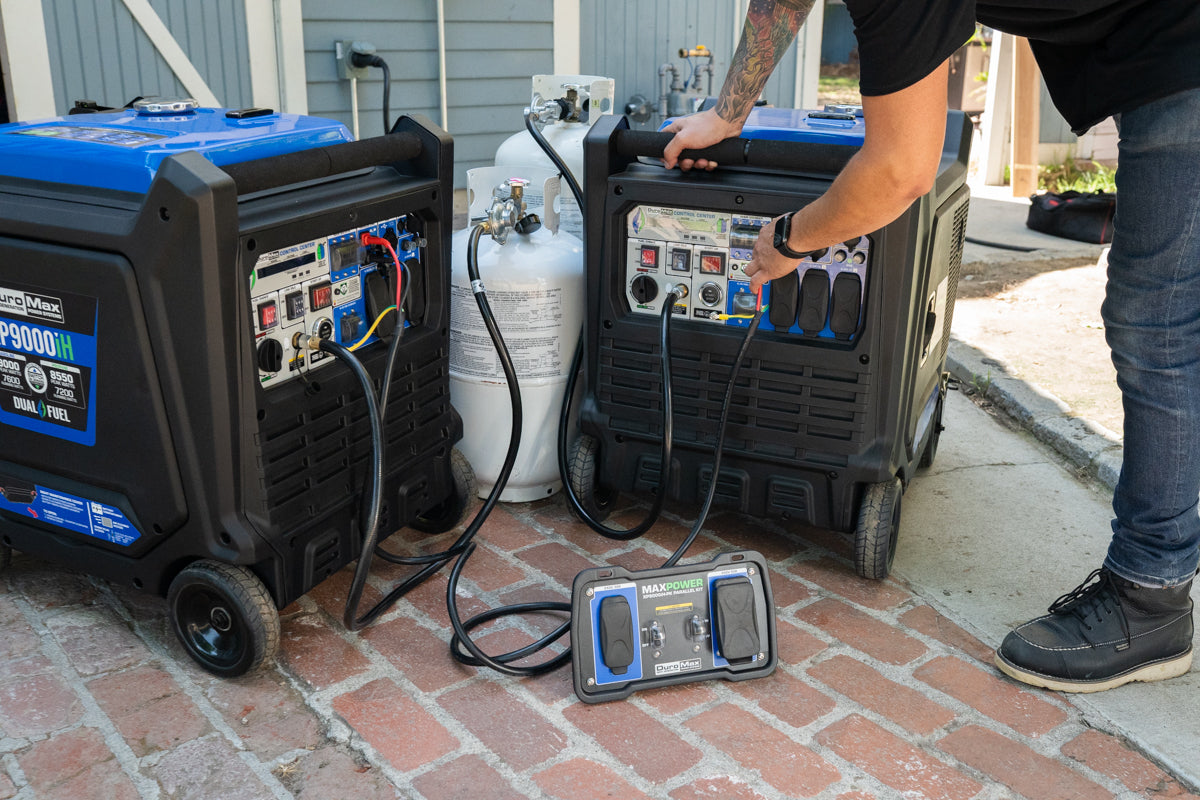 9,000 Watt Dual Fuel Portable Inverter Generator with CO Alert - Reliable Backup Power for Home, Camping & Emergency Use
