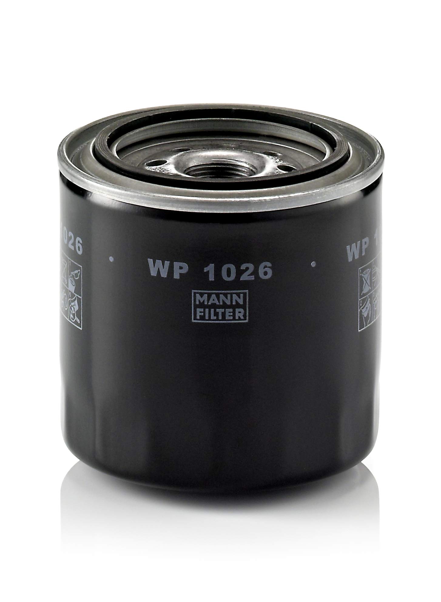 MANN-FILTER WP 1026 Premium Oil Filter - Compatible with Cars & Transporters | High-Performance Engine Protection | Perfect for Routine Maintenance & Long Drives