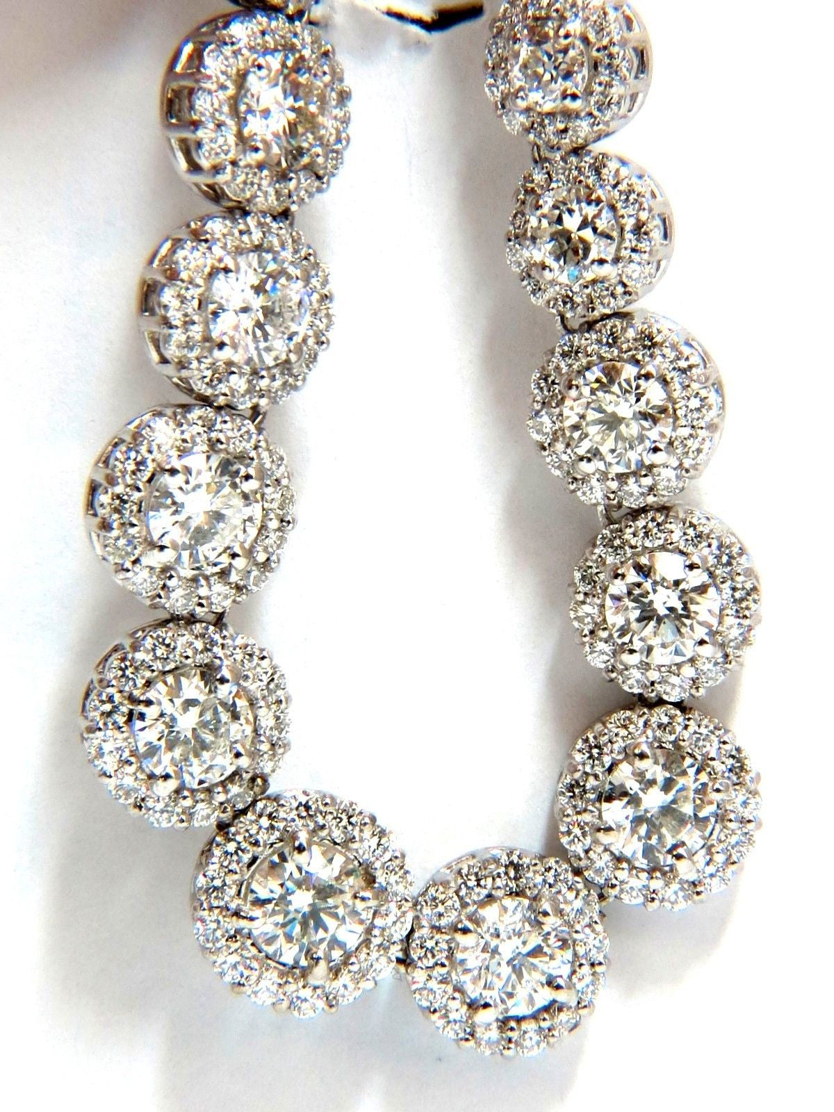 9.50CT Natural Diamonds Necklace - Cluster Halo Pendant for Women, Elegant Jewelry Gift for Wedding, Anniversary & Special Occasions