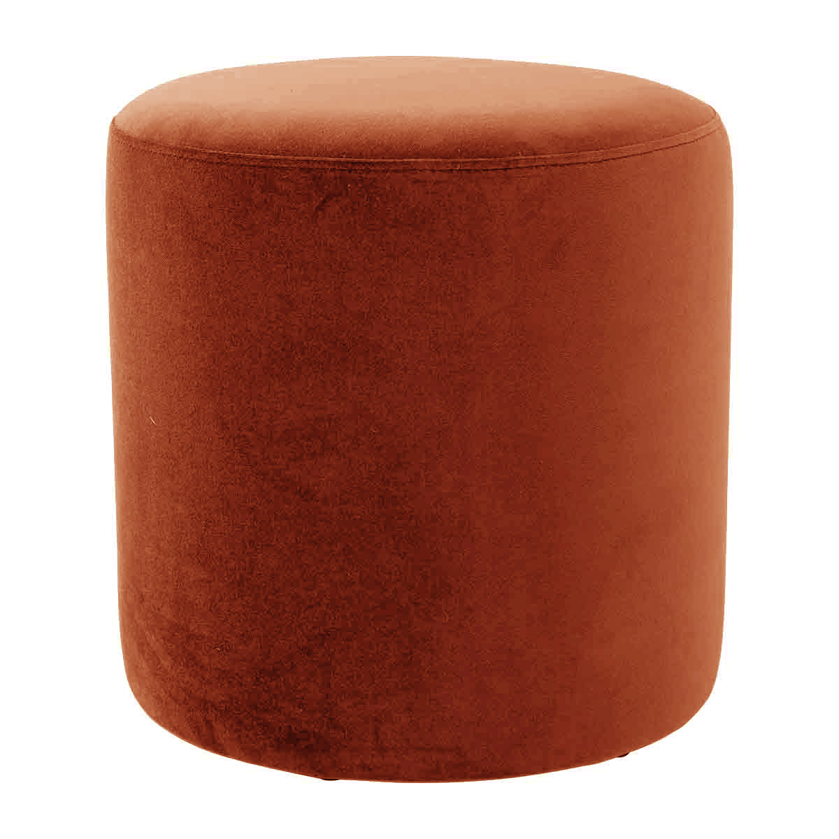 Juliette Velvet Ottoman Stool 16 Inch Round Footrest Pouf - Perfect for Living Room, Bedroom, or Nursery Decor