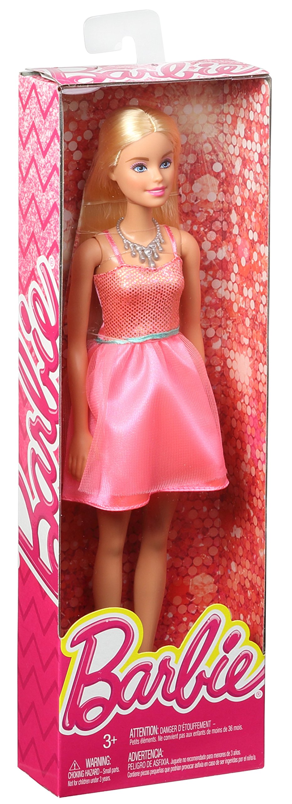 Barbie Glitz Doll in Coral Dress - Perfect for Collectors & Playtime