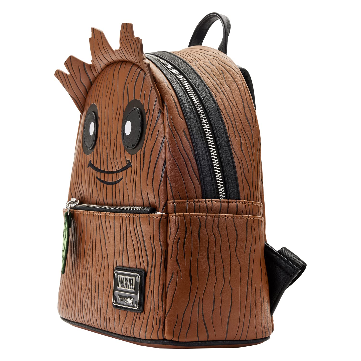 Loungefly Marvel Groot Cosplay Women's Double Strap Shoulder Bag Purse - Cute Backpack for Disney Fans, Comic Con & Everyday Use