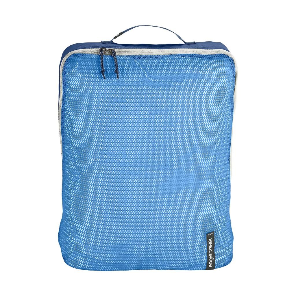 Eagle Creek PACK IT REVEAL Packing Cube Set - Medium (L) - Aizome Blue/Grey - Perfect for Travel Organization & Suitcase Packing