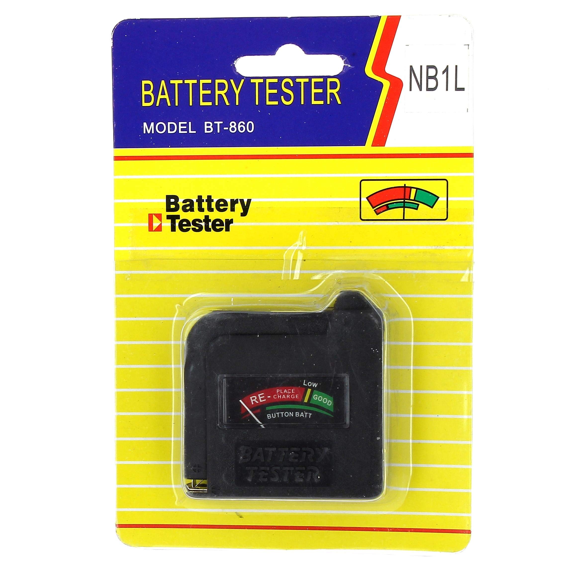 Professional Battery Tester for AAA, AA, C, D, 9V, N & Button Cells - Check Voltage of Alkaline, Lithium & Rechargeable Batteries - Perfect for Home, Office & Emergency Kits