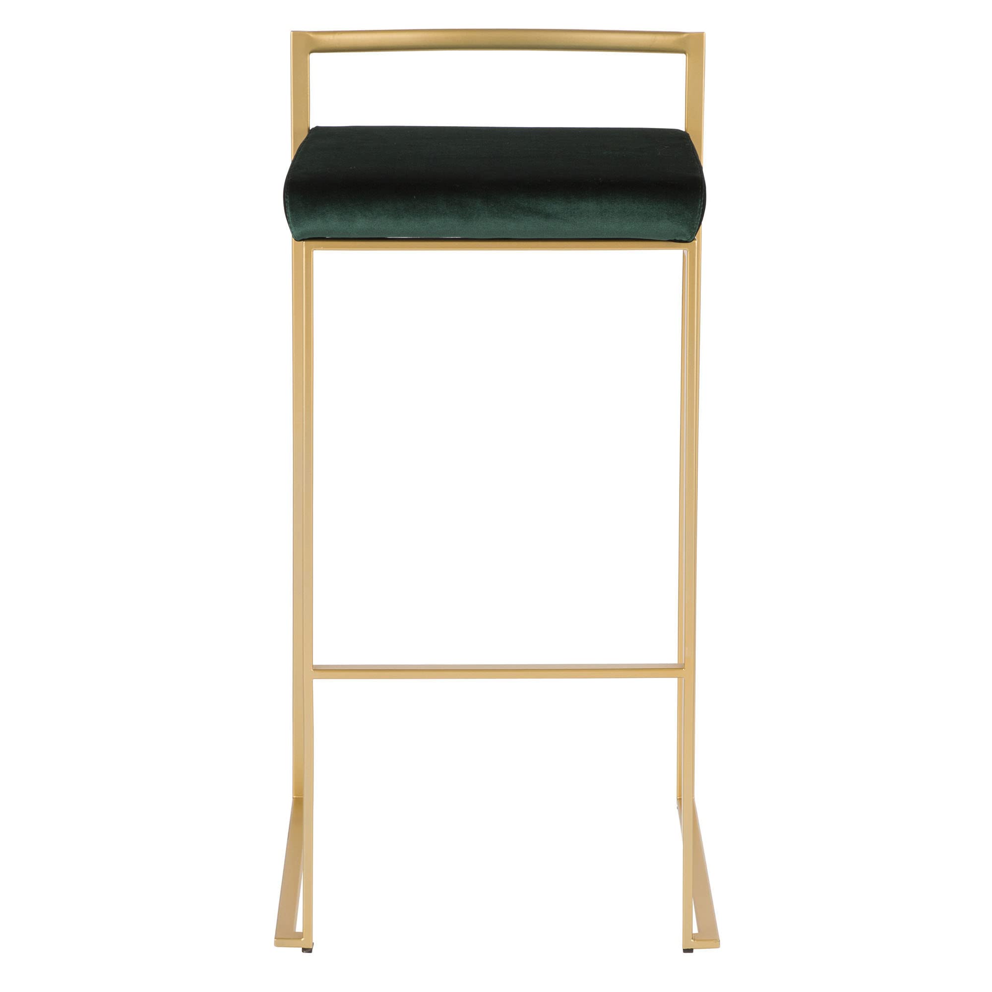 Fuji Stacker Bar Stool Set of 2 - Modern & Durable Bar Chairs for Home, Kitchen Island, or Commercial Use - Perfect for Bars, Restaurants, and Entertainment Spaces