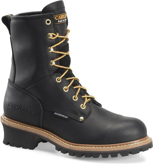 Carolina CA9823 Logger Steel Toe Waterproof Work Boots for Men - Durable Safety Shoes for Construction, Hiking & Outdoor Work