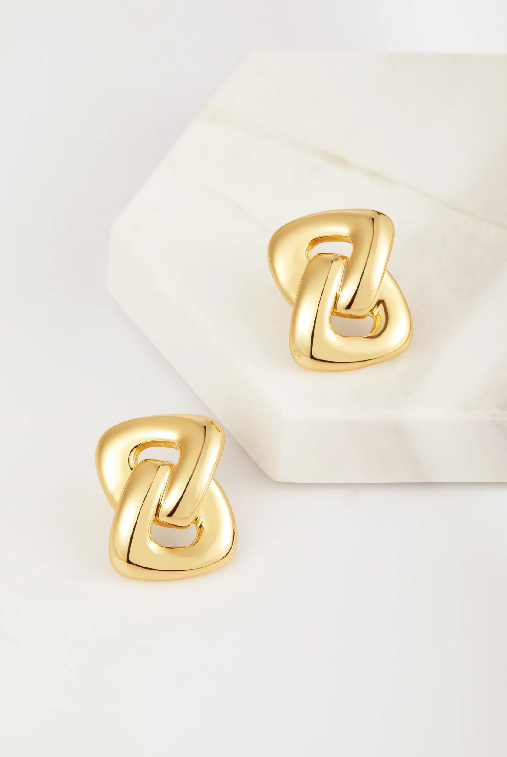 Zafino Diana Earrings for Women - Elegant Gold-Plated Hoop Earrings with Cubic Zirconia, Perfect for Parties, Weddings & Everyday Wear