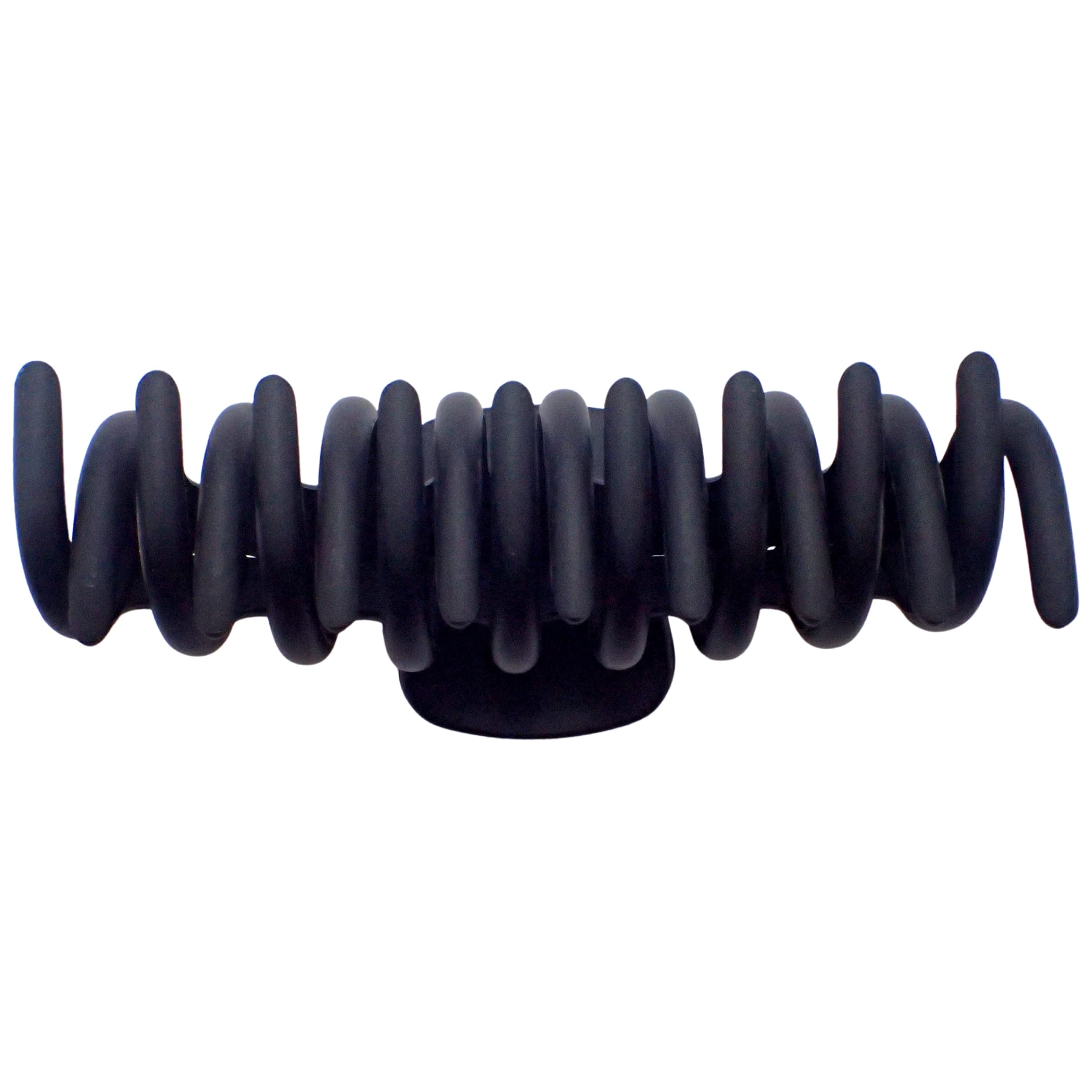Topkids Sausage Hair Claw Clips for Women & Girls - Large Hair Styling Clips for Thick Hair, Non-Slip Hair Accessories (Black) - Perfect for School, Work, Parties & Everyday Hairstyles