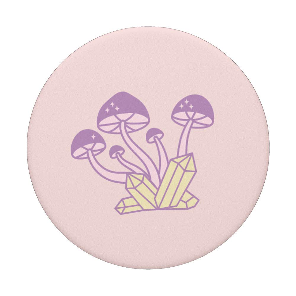 Cute Pastel Kawaii Mushroom PopSocket - Swappable Phone Grip for iPhone, Samsung & Tablets - Perfect for Everyday Use & Travel