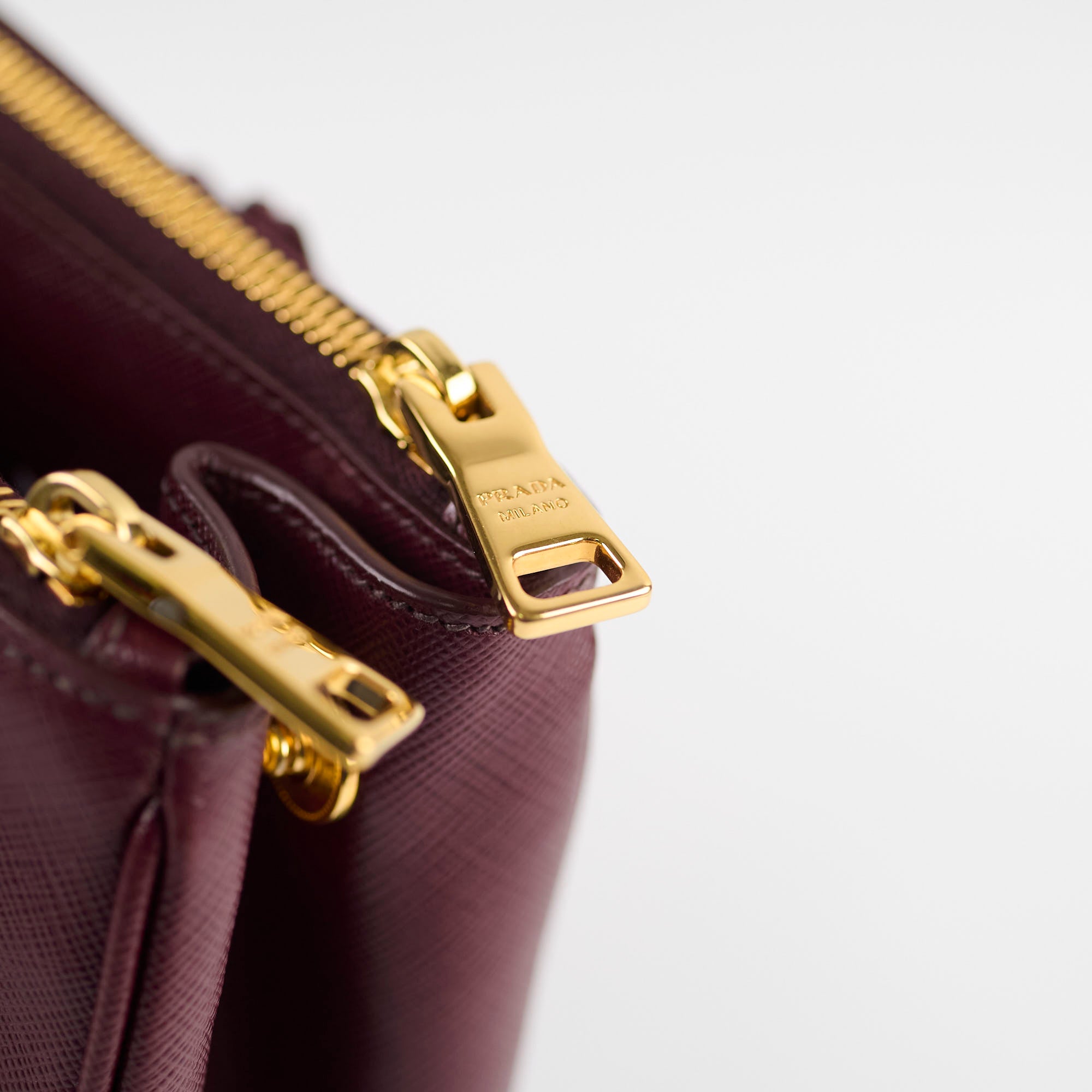 Prada Galleria Saffiano Leather Tote Bag for Women - Burgundy Luxury Handbag - Perfect for Work, Travel & Everyday Use