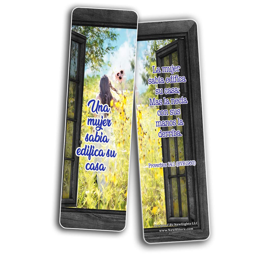 30 Pack Spanish Devotional Bible Verse Bookmarks for Women - Uplifting Bible Quotes & Inspirational Texts | Perfect for Daily Devotion, Bible Study, Church Gifts & Christian Encouragement