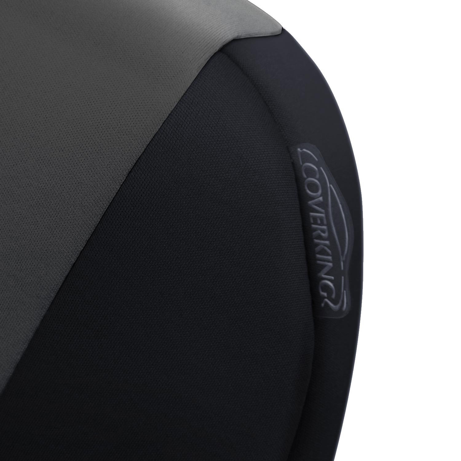 Coverking Custom Fit Neoprene Seat Covers for Honda Civic - Charcoal/Black | Waterproof & Durable Car Accessories for Road Trips & Daily Commute