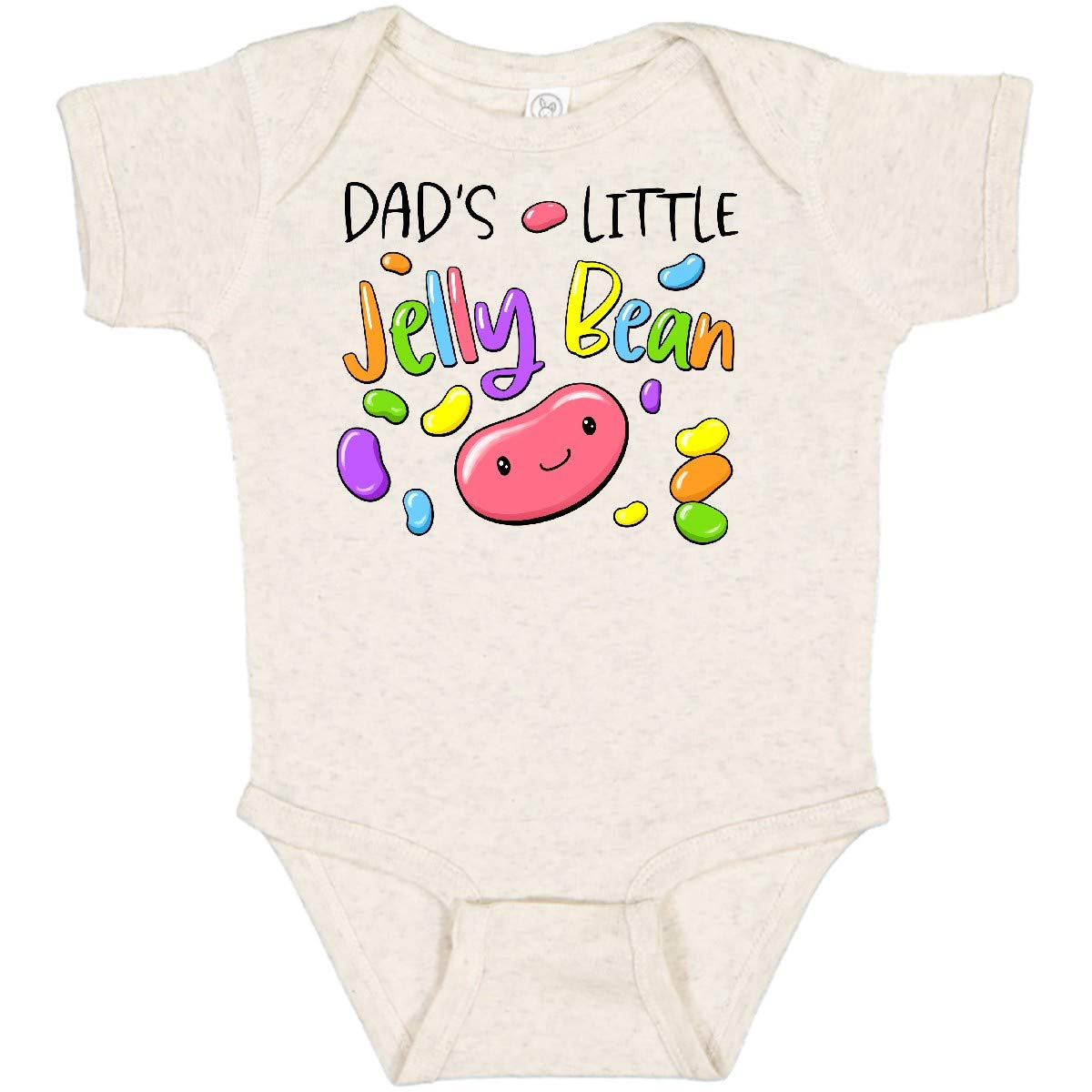 Inktastic Dads' Little Jellybean Cute Easter Candy Baby Bodysuit - Adorable Infant Onesie for Easter Gifts & Newborn Photo Shoots