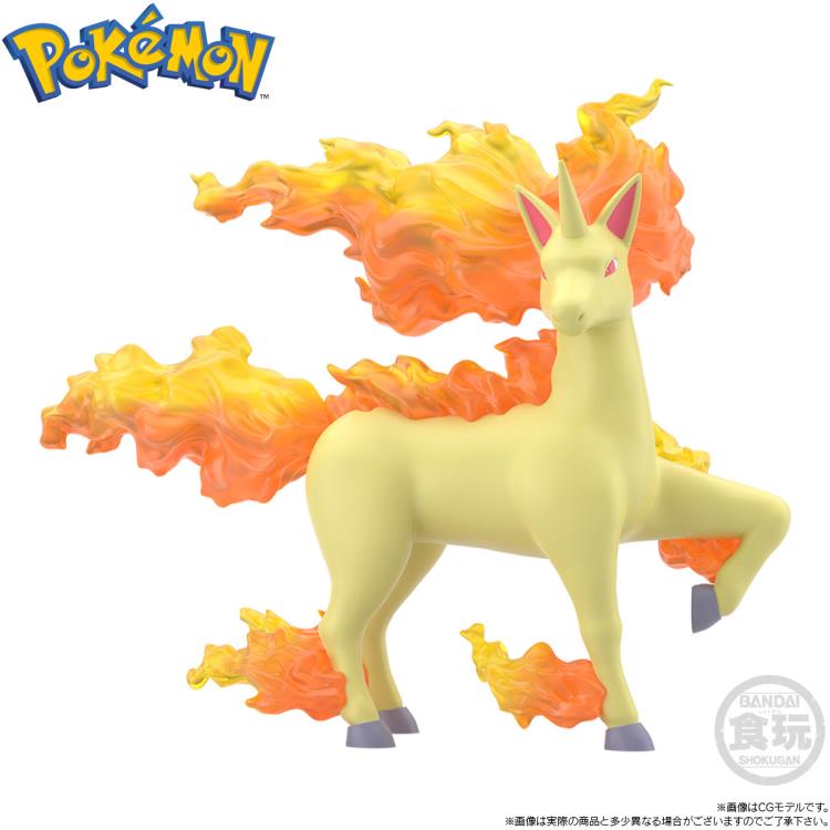 Bandai Pokemon Scale World Kanto Region Blaine, Rapidash & Magmar 3-Pack Action Figure Set - Collectible Trading Figures for Display, Gifts & Pokemon Battles