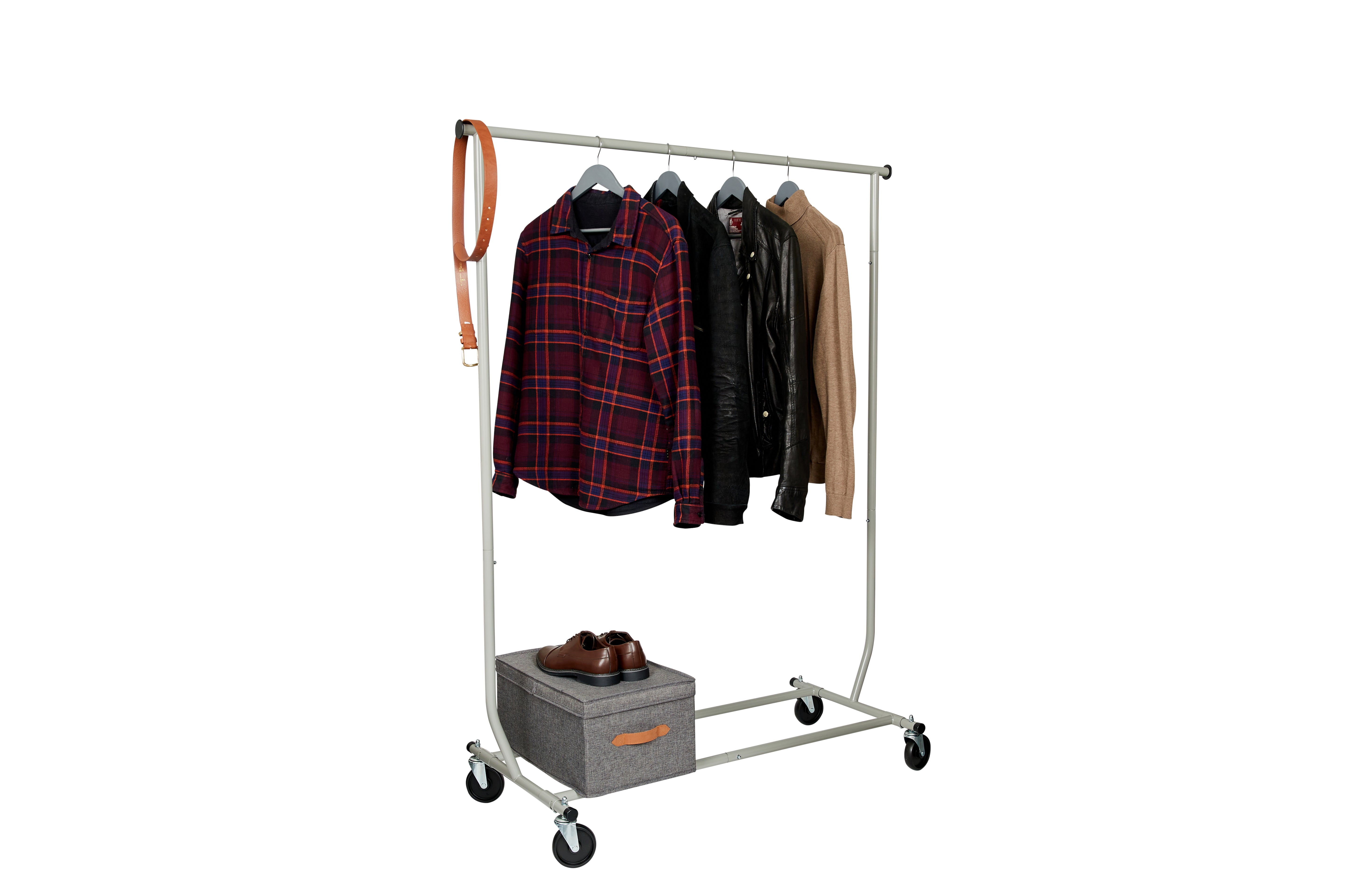 Heavy Duty Garment Rack with Wheels - Extra Sturdy Clothes Hanging Rack for Commercial Use, Large Capacity Clothing Rack for Retail Stores, Boutiques, and Home Organization