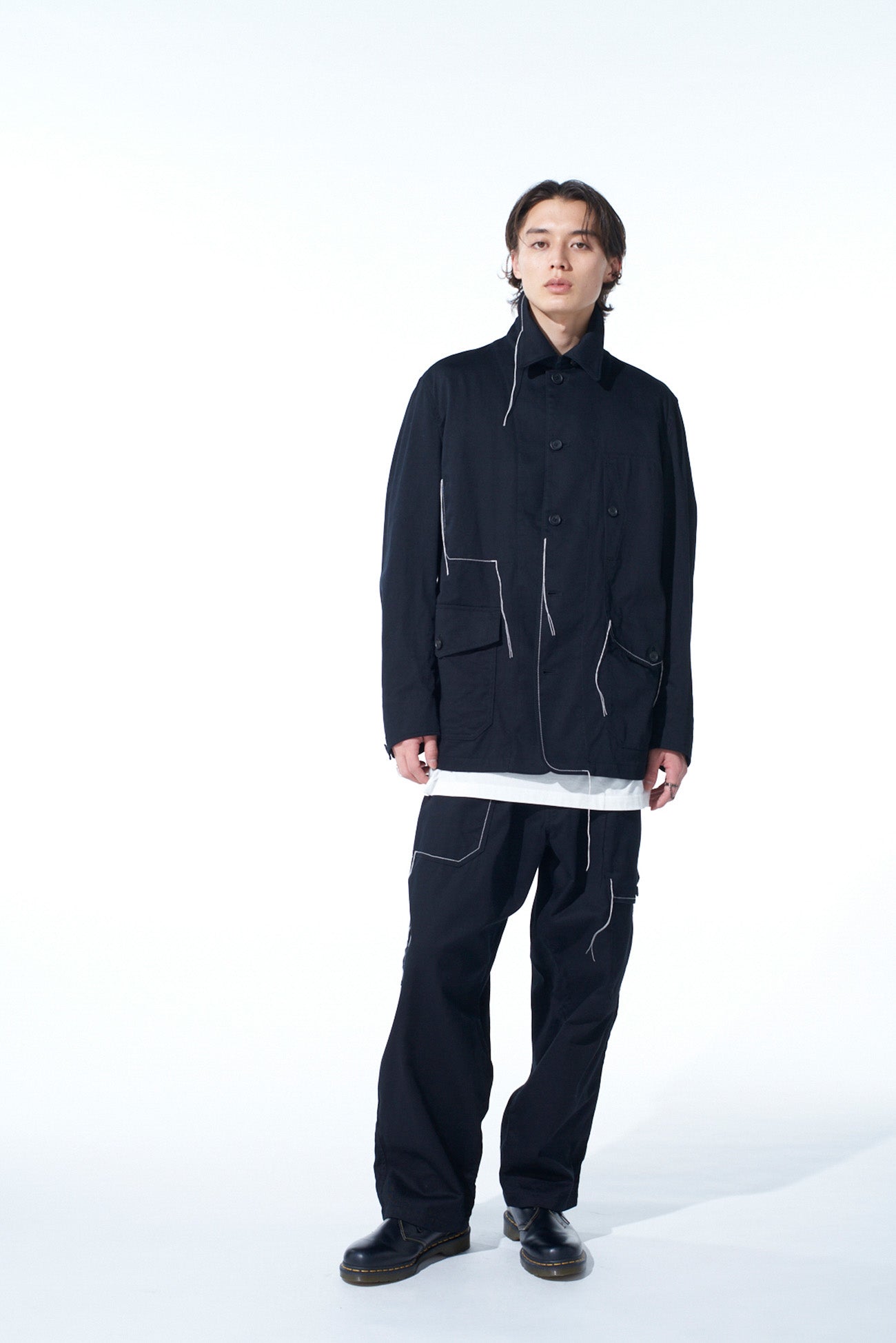 Premium Cotton Twill Coveralls with Color Stitching - Durable Workwear for Construction, Farming & Outdoor Activities
