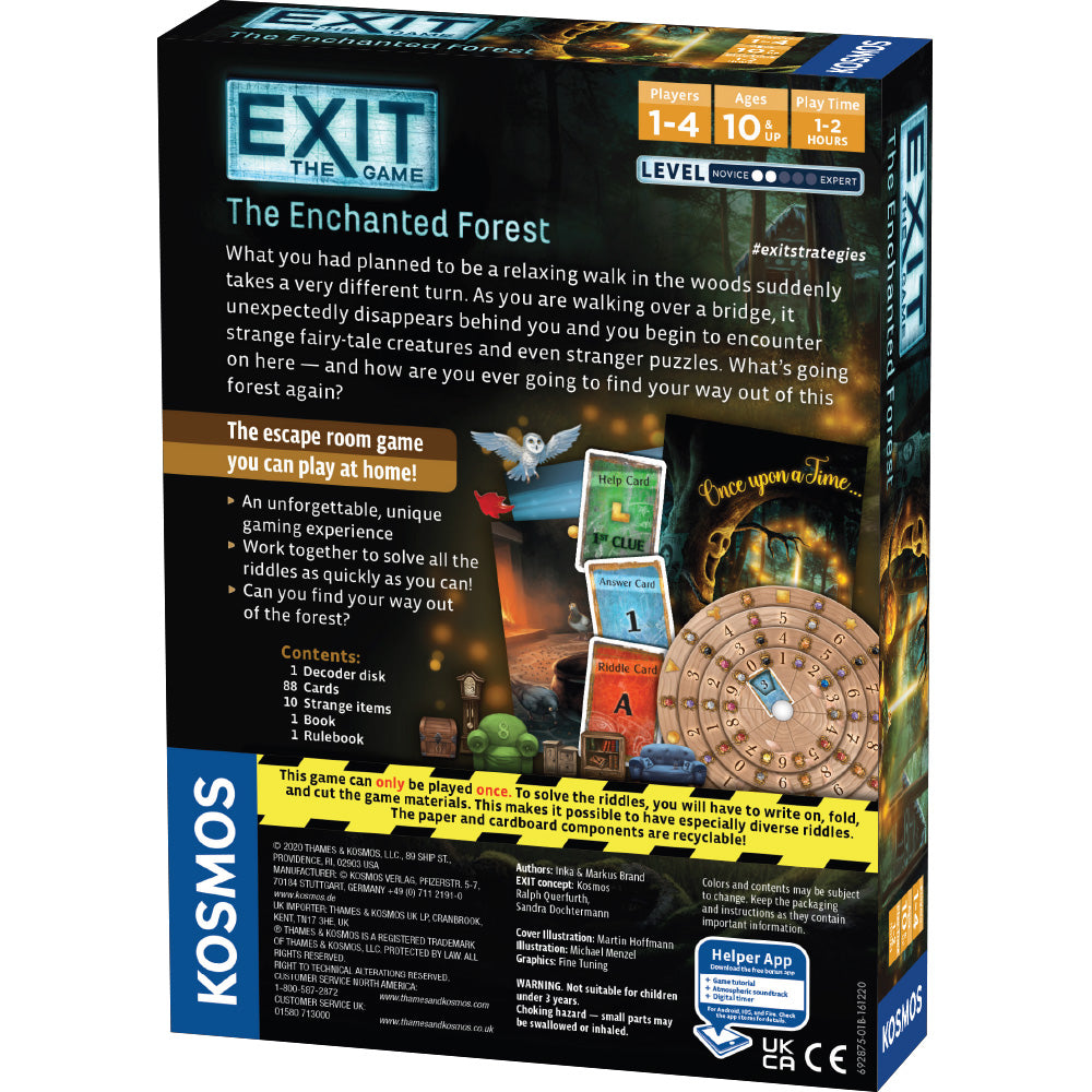 EXIT: The Enchanted Forest - Escape Room Board Game for Adults & Teens | Family Strategy Puzzle Adventure | Perfect for Game Nights & Team Building Activities