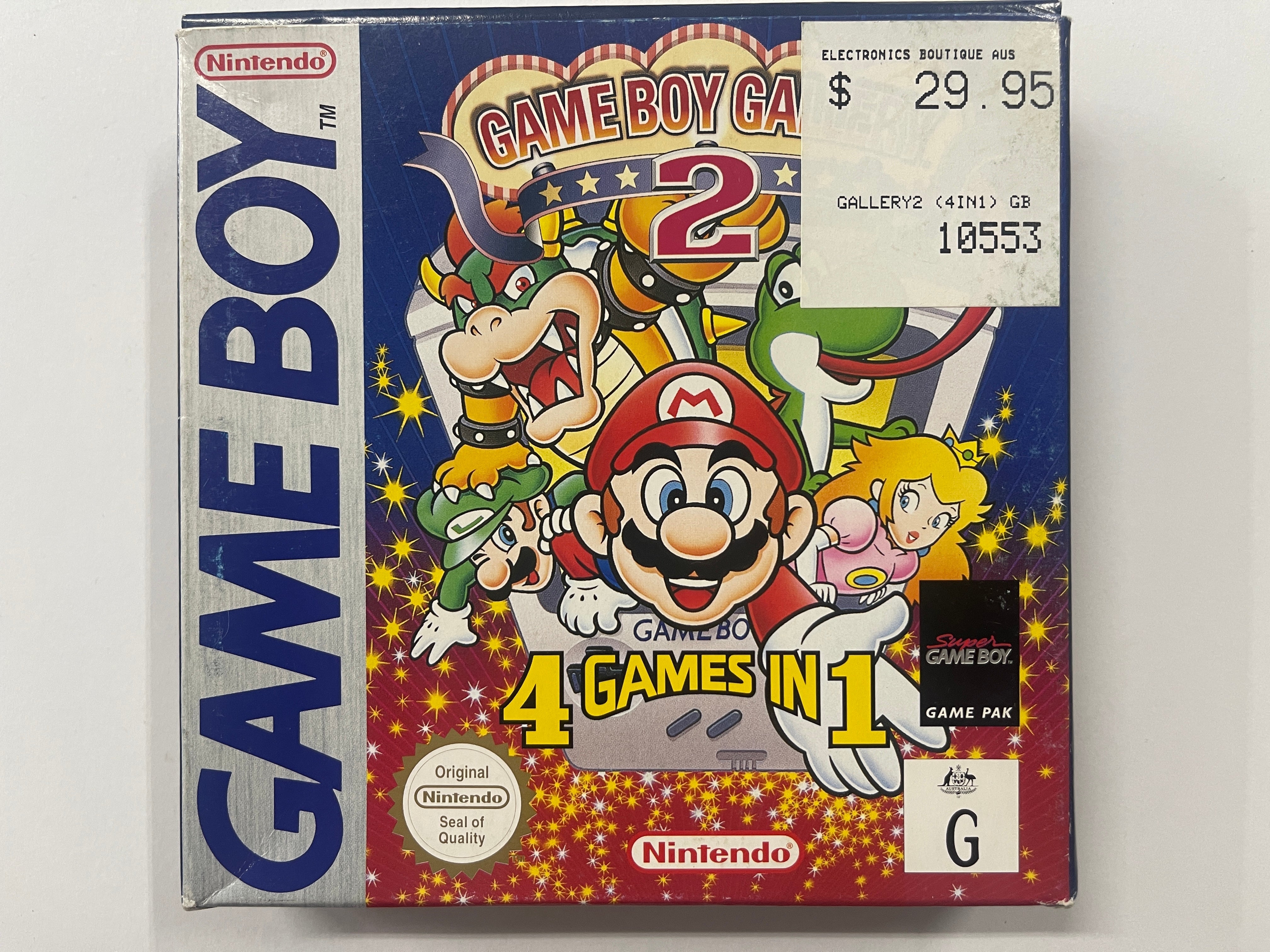 Original Gameboy Gallery 2 Complete In Box - Authentic Nintendo Game Boy Classic Cartridge with Manual & Box - Perfect for Retro Gaming Collectors & 90s Nostalgia Lovers