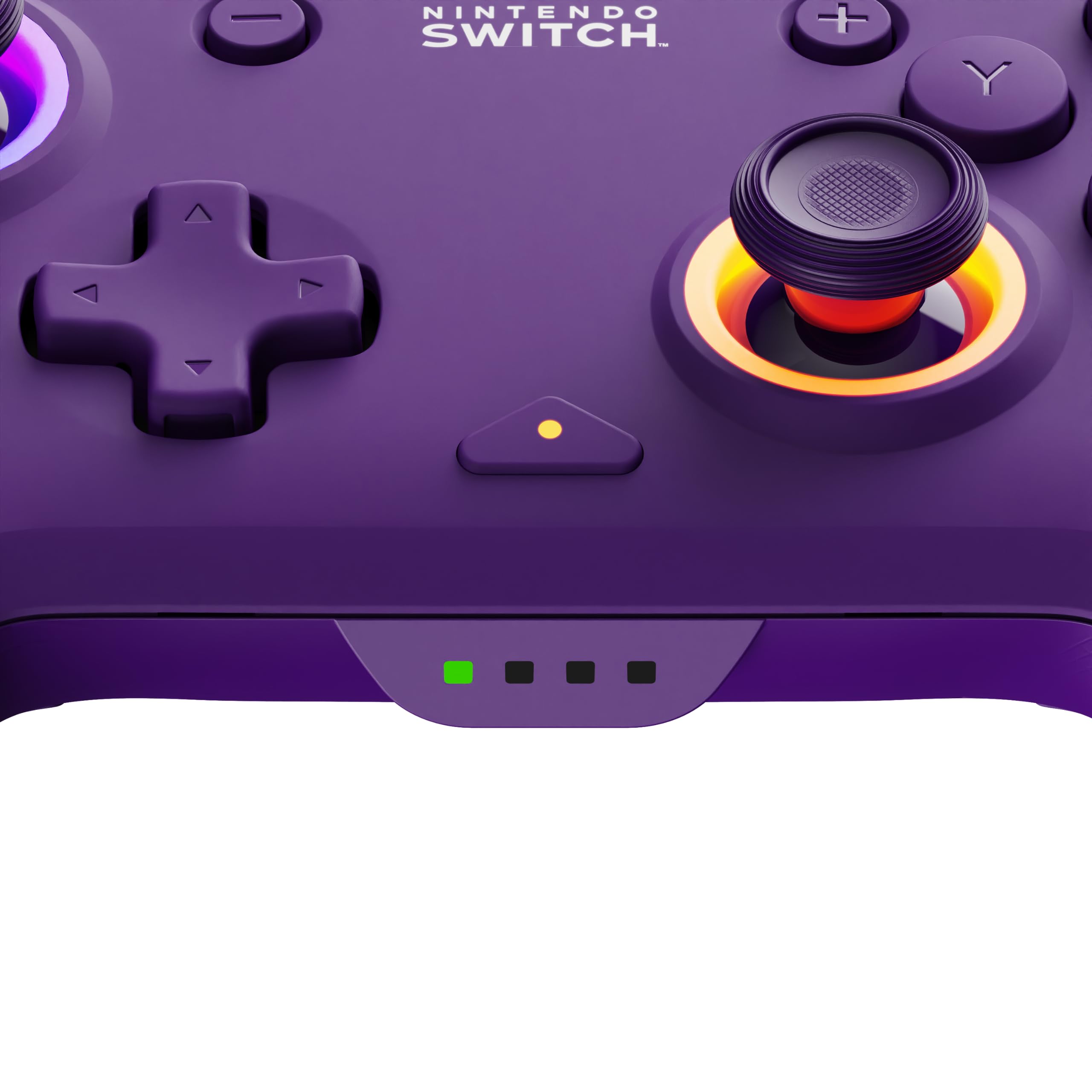 Afterglow Wave Wireless Pro Controller for Nintendo Switch & OLED Model - Customizable LED Lighting, Ergonomic Design, Purple - Perfect for Gaming, Streaming & Multiplayer Sessions