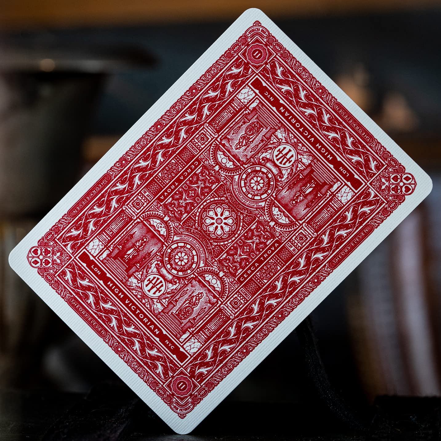 Victorian Style High-Quality Red Playing Cards - Elegant Classic Design for Poker, Bridge, and Magic Tricks - Perfect for Game Nights, Gifts, and Collectors