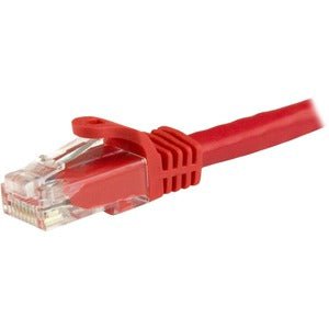 7.5m CAT6 Ethernet Cable - Red Snagless Patch Cord with RJ45 Connectors & 24 AWG Copper Wire - ETL Certified (N6PATC750CMRD) - Ideal for Home, Office & Gaming Networks