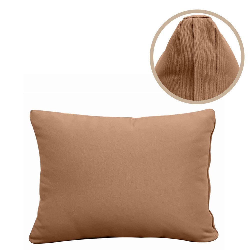 Outdoor Daybed Mattress Cover - Style 3 Knife Edge Bolster Back Pillow Slipcovers - Waterproof & UV Resistant - Perfect for Patio, Poolside & Garden Furniture (Full Size, AD104)