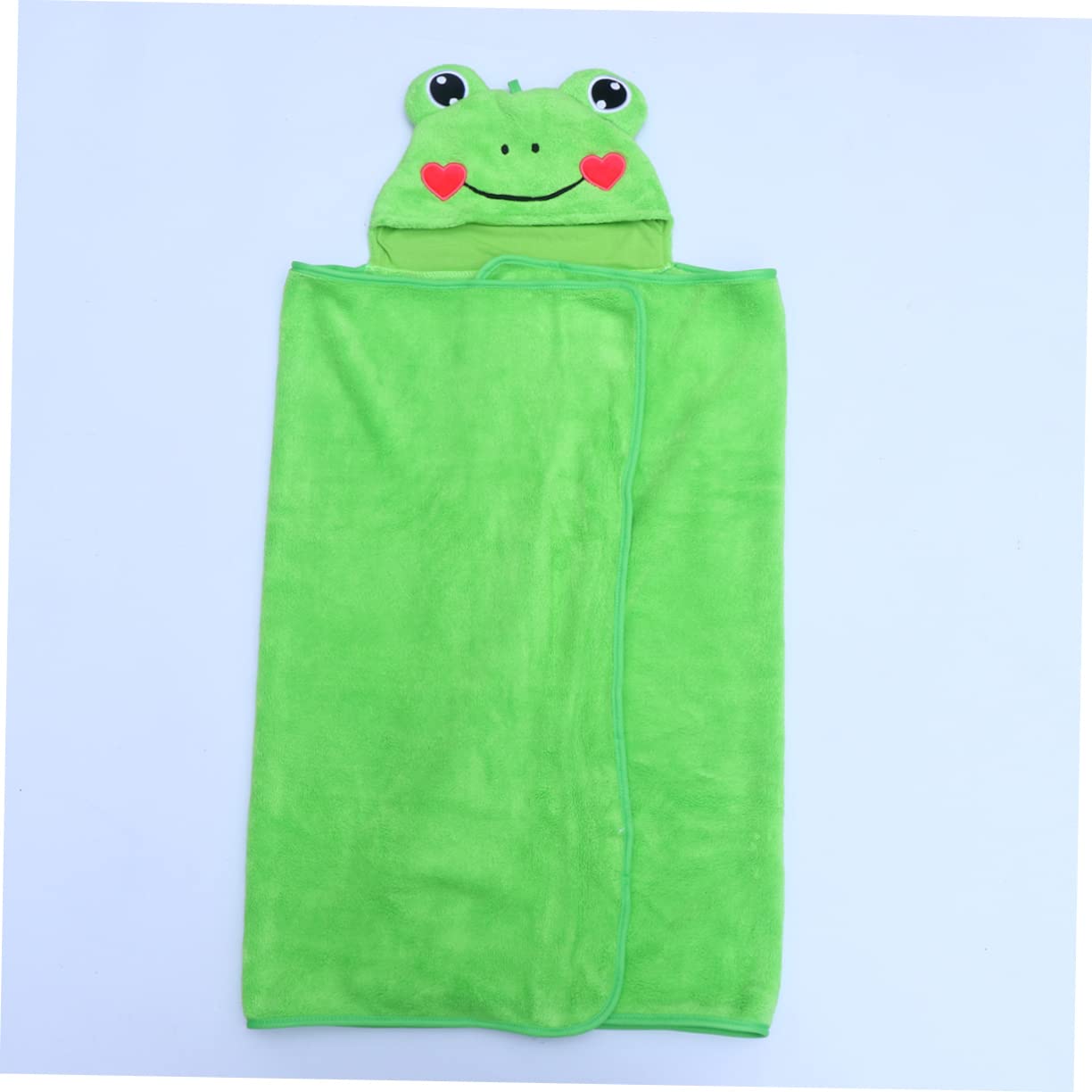 PACKOVE Kids Hooded Towel Poncho - Soft Green Bath & Beach Towel for Children - Perfect for Swimming, Pool, Beach & After Bath Wrap
