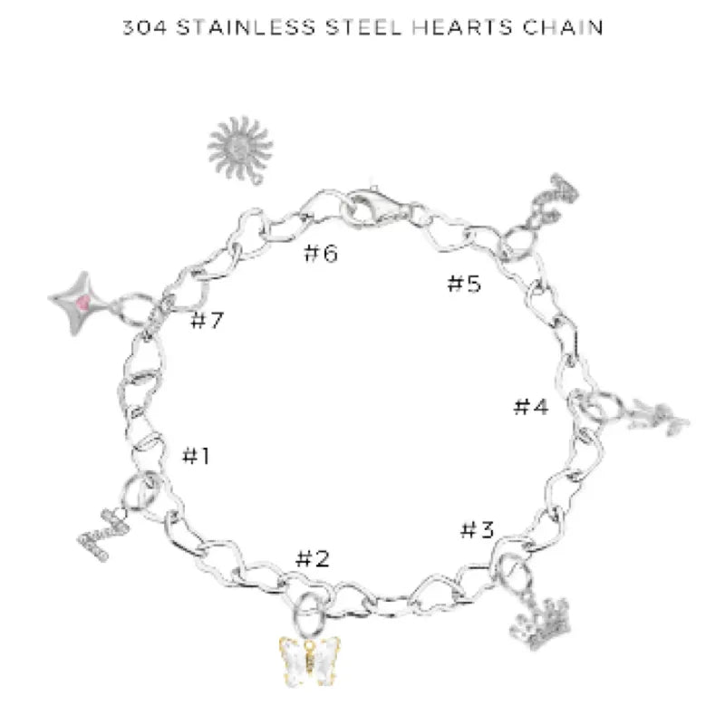 Elegant Charm Bracelet with Assorted Charms - Perfect for Gifts, Parties & Everyday Wear | $54.00