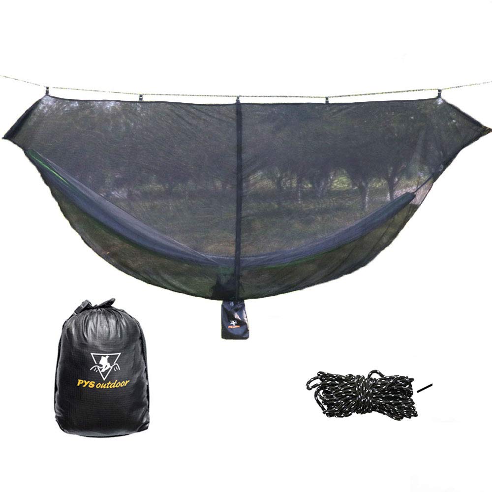 PYS Hammock Bug Net - 12' Universal Mosquito Net for Camping Hammocks | Compact, Lightweight & Easy Setup | Protection from Bugs & Mosquitoes | Essential Outdoor Survival Gear for Backpacking, Hiking & Camping Trips
