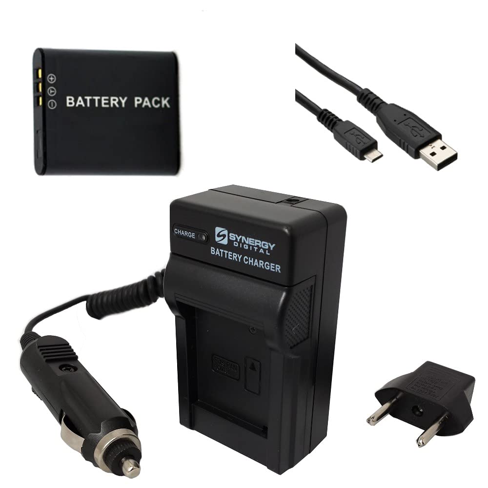 Synergy Digital Accessory Kit for Ricoh WG-70 Camera - Includes SDDLi92 Battery, SDM-192 Charger & USB Cable | Perfect for Travel Photography, Outdoor Adventures & Vlogging