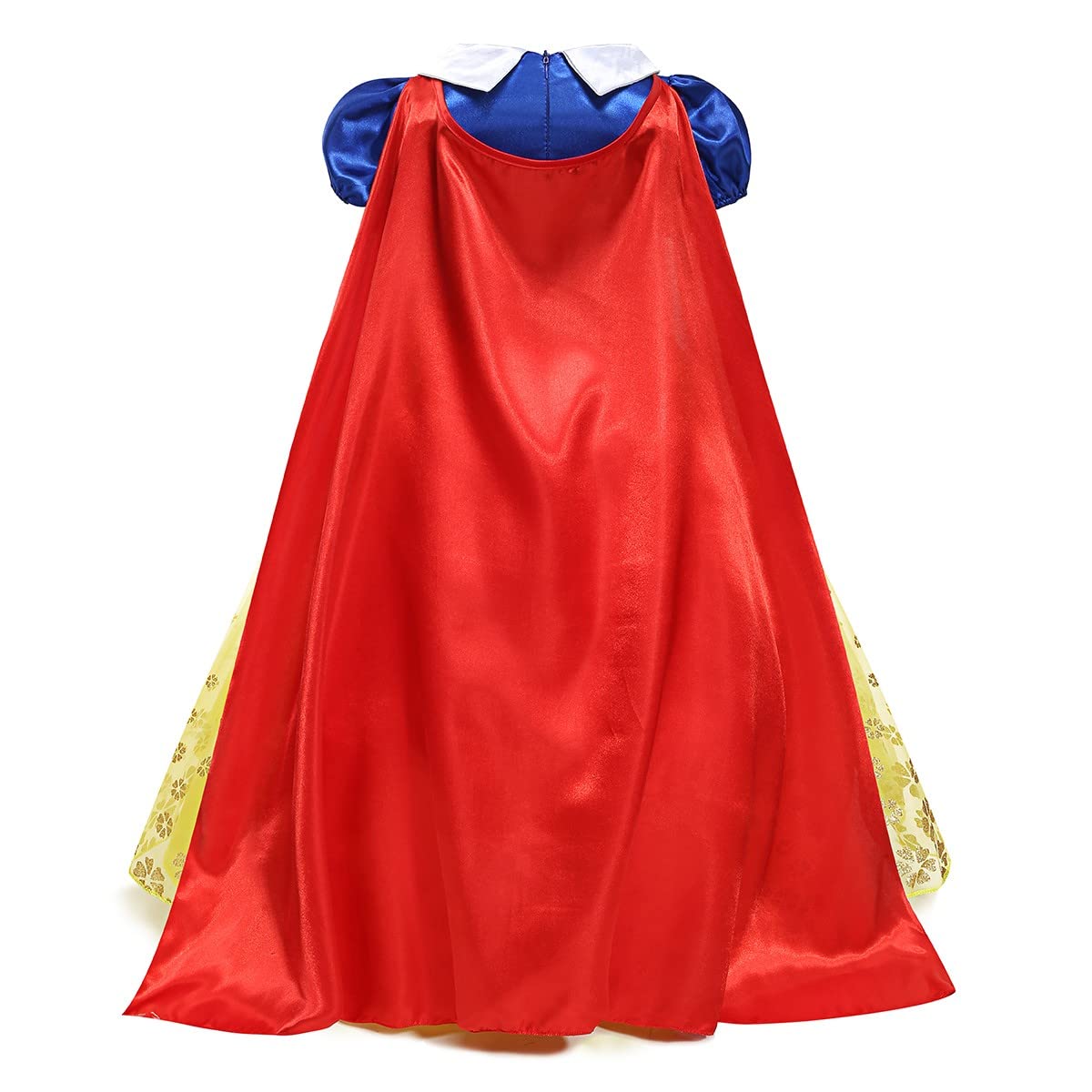 Snow White Princess Dress for Girls - Halloween, Carnival, Cosplay, Christmas & Birthday Costume with Cloak Accessories | Perfect for Dress-Up Parties, Themed Events & Disney Character Play