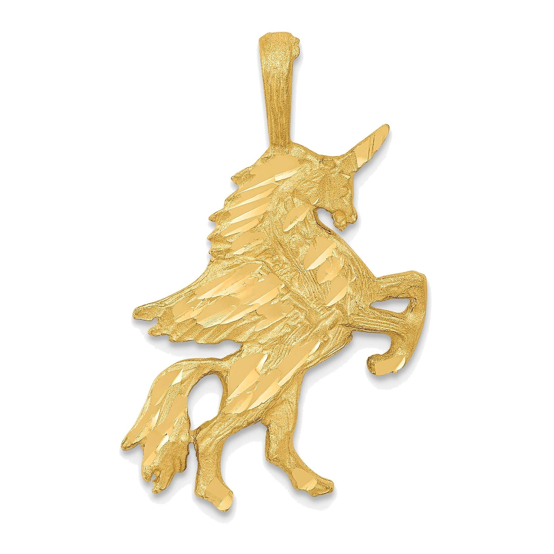 14K Yellow Gold Unicorn Charm Jewelry for Gifts & Parties