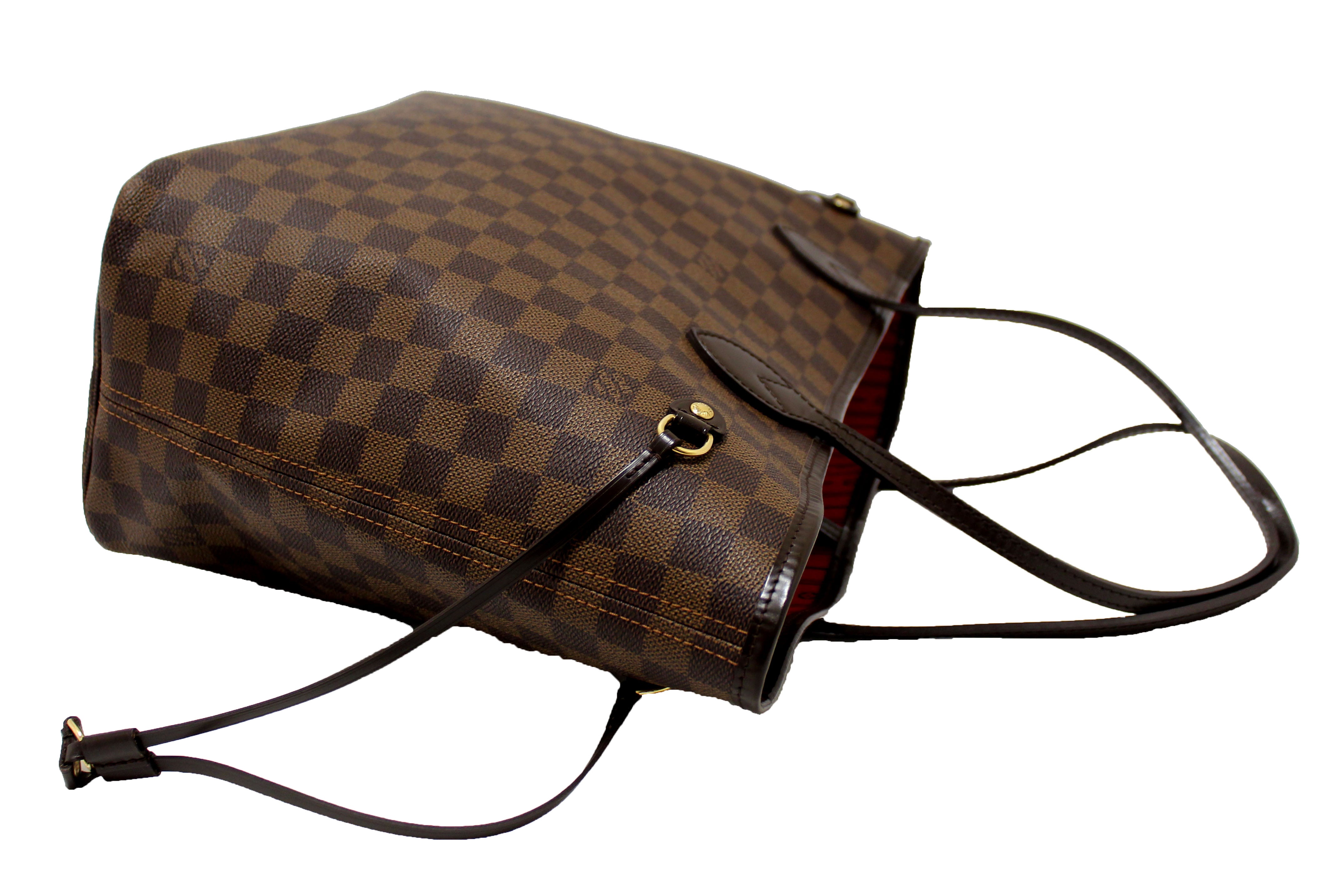 Authentic Louis Vuitton Damier Ebene Neverfull MM Tote Shoulder Bag - Luxury Handbag for Women, Perfect for Work, Travel & Shopping