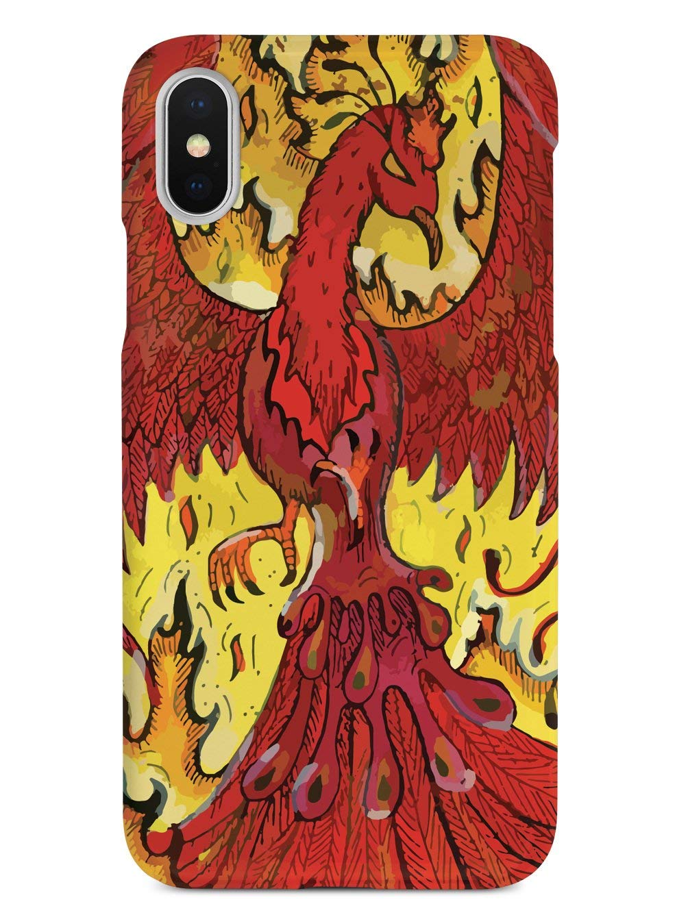 Phoenix 3D Textured Protective Phone Case for Apple iPhone X/Xs - Shockproof & Slim Design - Perfect for Daily Use, Travel & Outdoor Activities