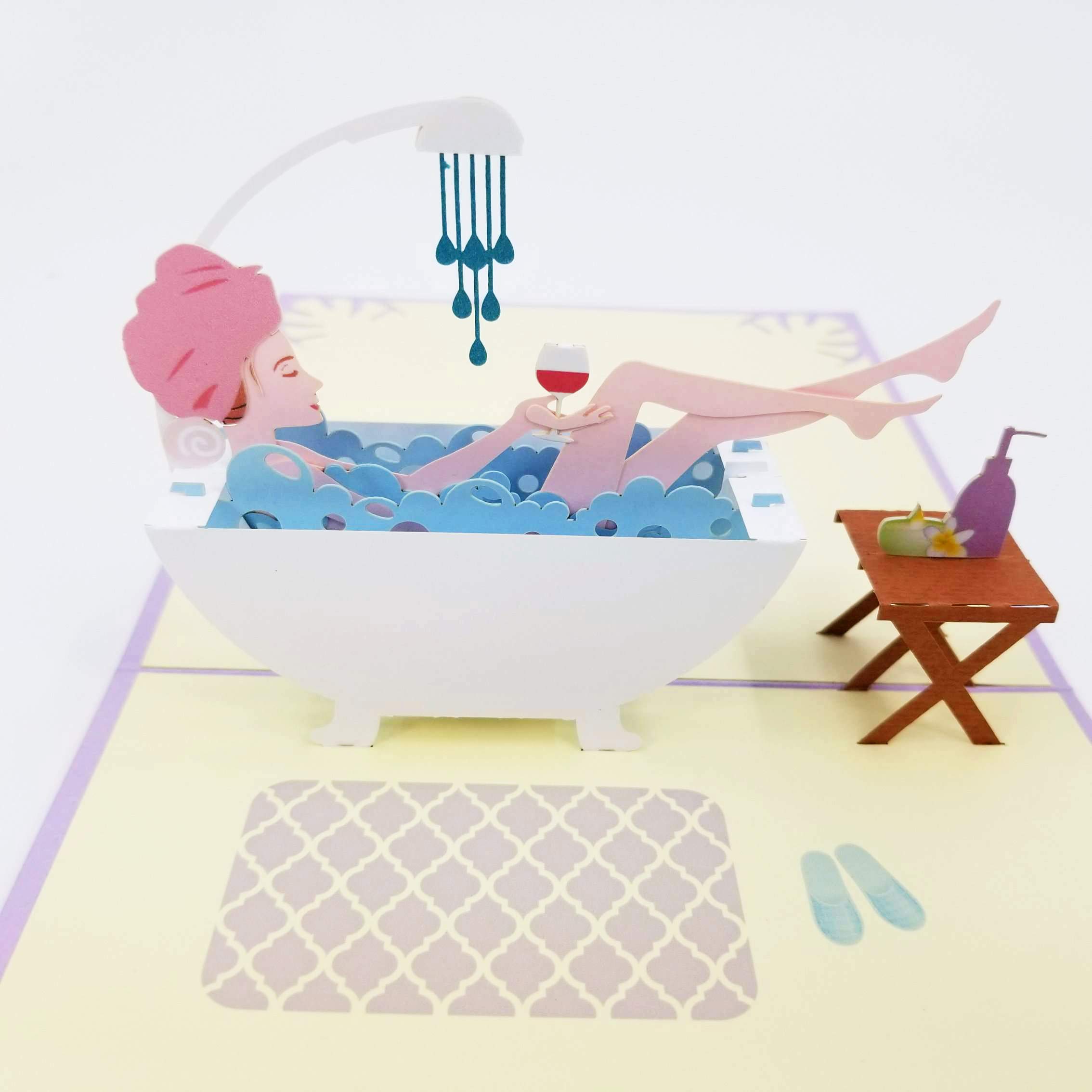 Lady Shower Pop Up Birthday Card - Funny 3D Greeting Card for Wife, Girlfriend, Best Friend | Perfect for Birthdays, Anniversaries & Special Occasions | Pop Card Express